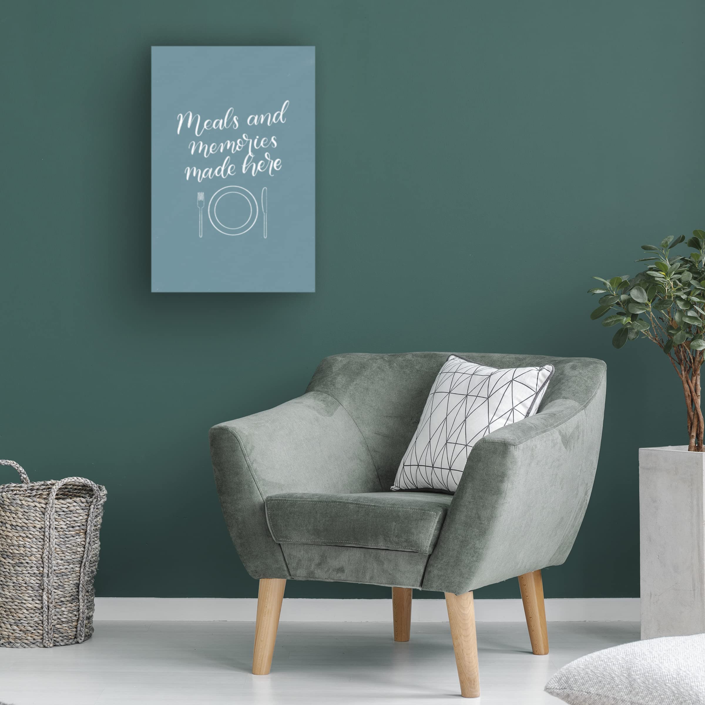 Becky Thorns 'Kitchen Words II' Canvas Art Print - 16x24 Inches - Modern Kitchen Wall Decor for Home, Dining Room & Cafe