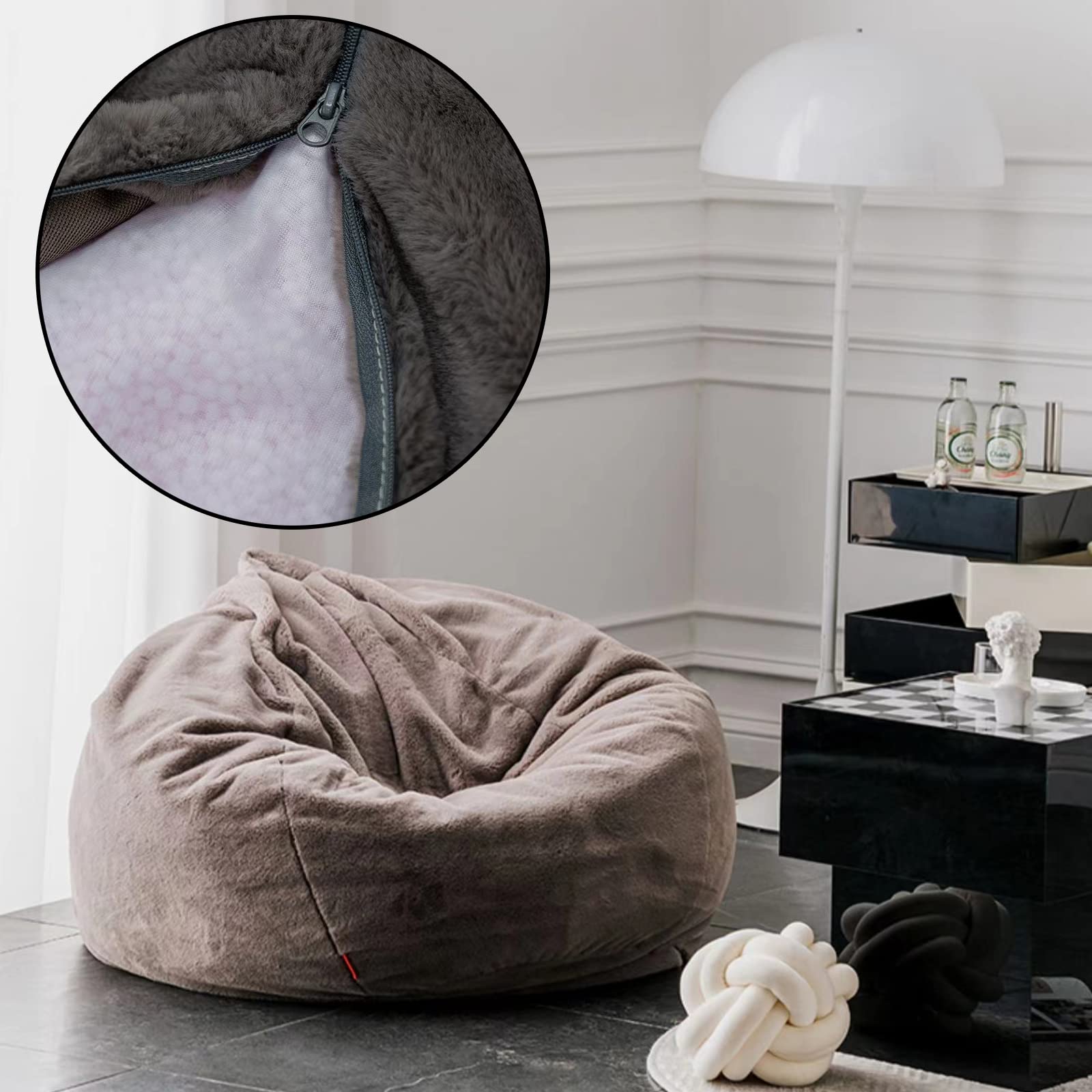 Premium Bean Bag Chair Inner Liner - 95x120cm Replacement Stocking Net for Polystyrene Beads Filling | Perfect for Bean Bag Chair Covers | Ideal for Home, Dorm, Kids Room & Lounge Decor