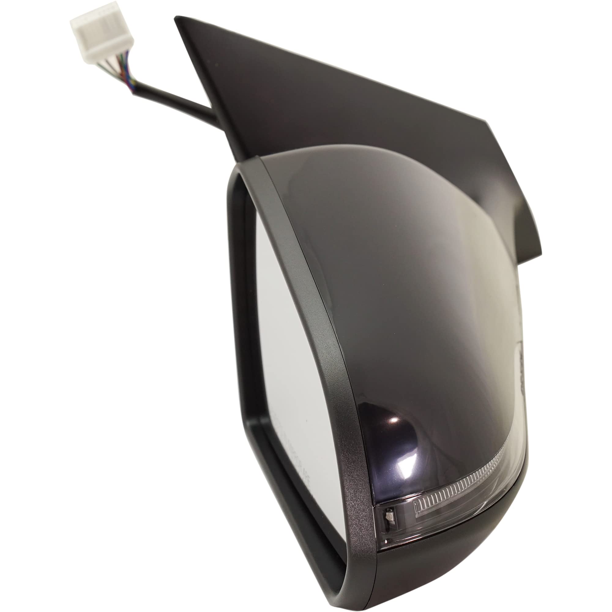 2018-2019 Hyundai Sonata Power Heated Side Mirrors - Driver & Passenger with Turn Signal & Blind Spot Monitor | Matte Black Paintable | Winter Driving Safety Upgrade