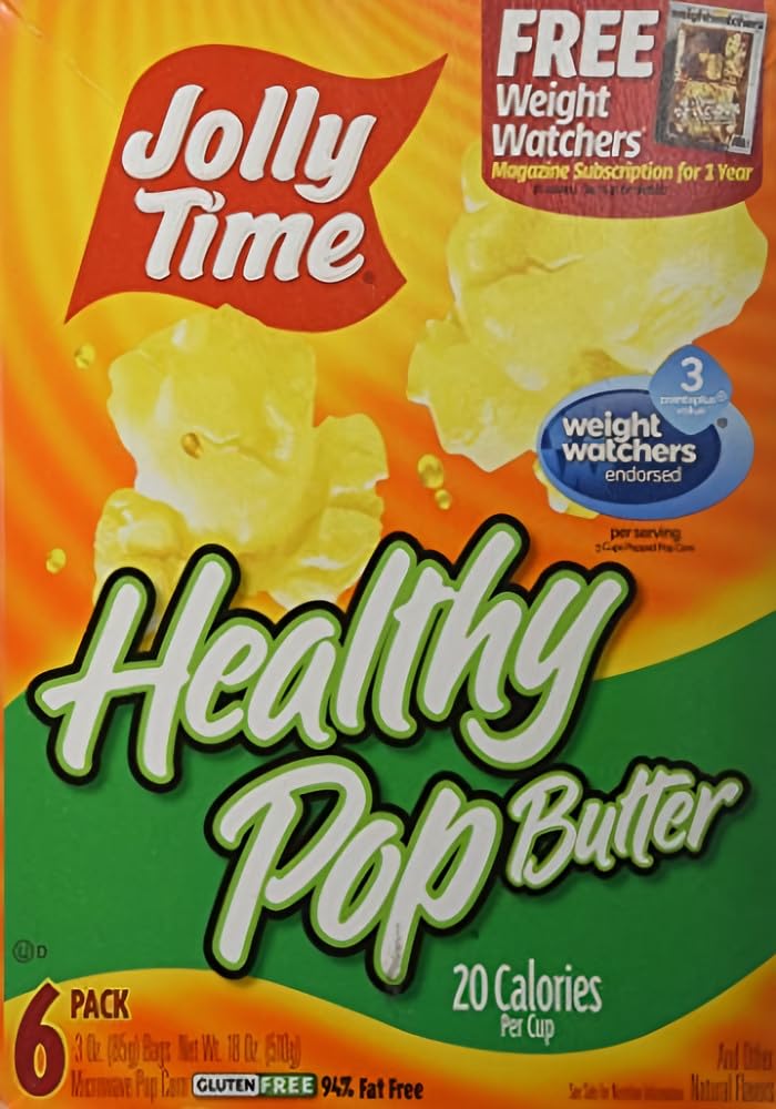 Jolly Time Microwave Popcorn - 2 Pack | Butter Flavored Popcorn for Movie Nights & Snacking | Perfect for Home Theater, Parties & Quick Snacks