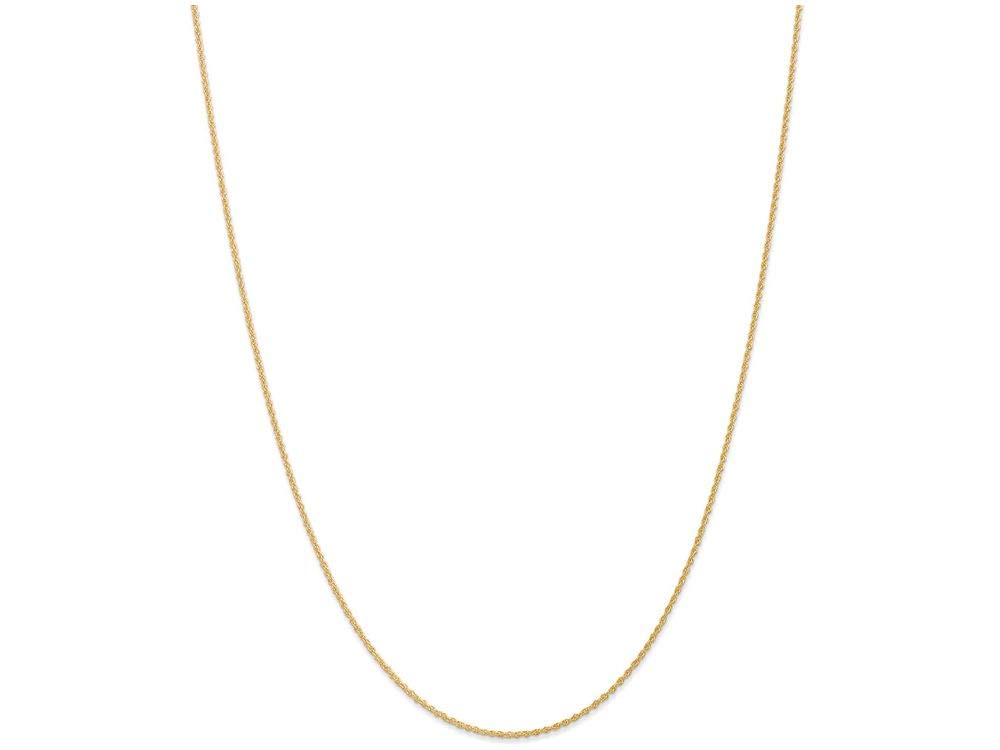 14K Gold 1.1mm Rope Chain Necklace for Women - Dainty & Elegant Jewelry Gift - Perfect for Everyday Wear, Layering & Special Occasions