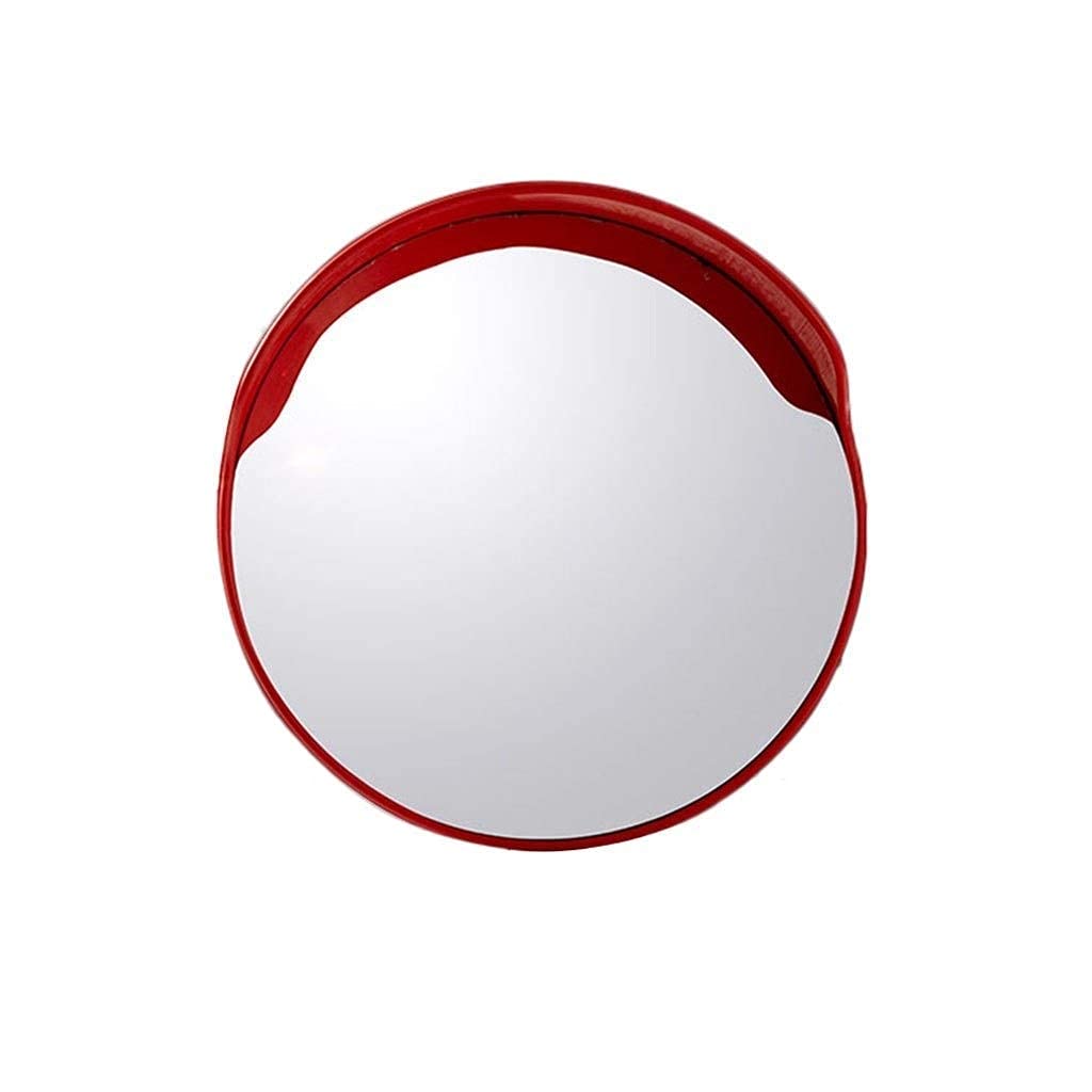 **80CM Convex Garage Mirror - Durable Plastic Traffic Safety Mirror for Blind Spot Elimination - Perfect for Driveways, Parking Lots & Warehouses**