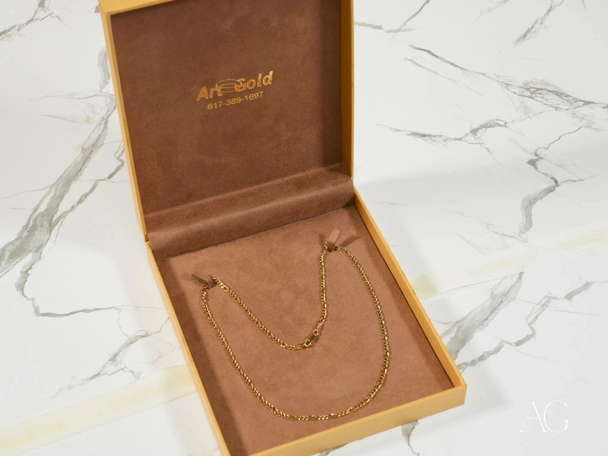 Eternal Prestige 18K Gold Figaro Chain for Men & Women - Luxury Italian Jewelry Gift for Birthday, Anniversary & Special Occasions