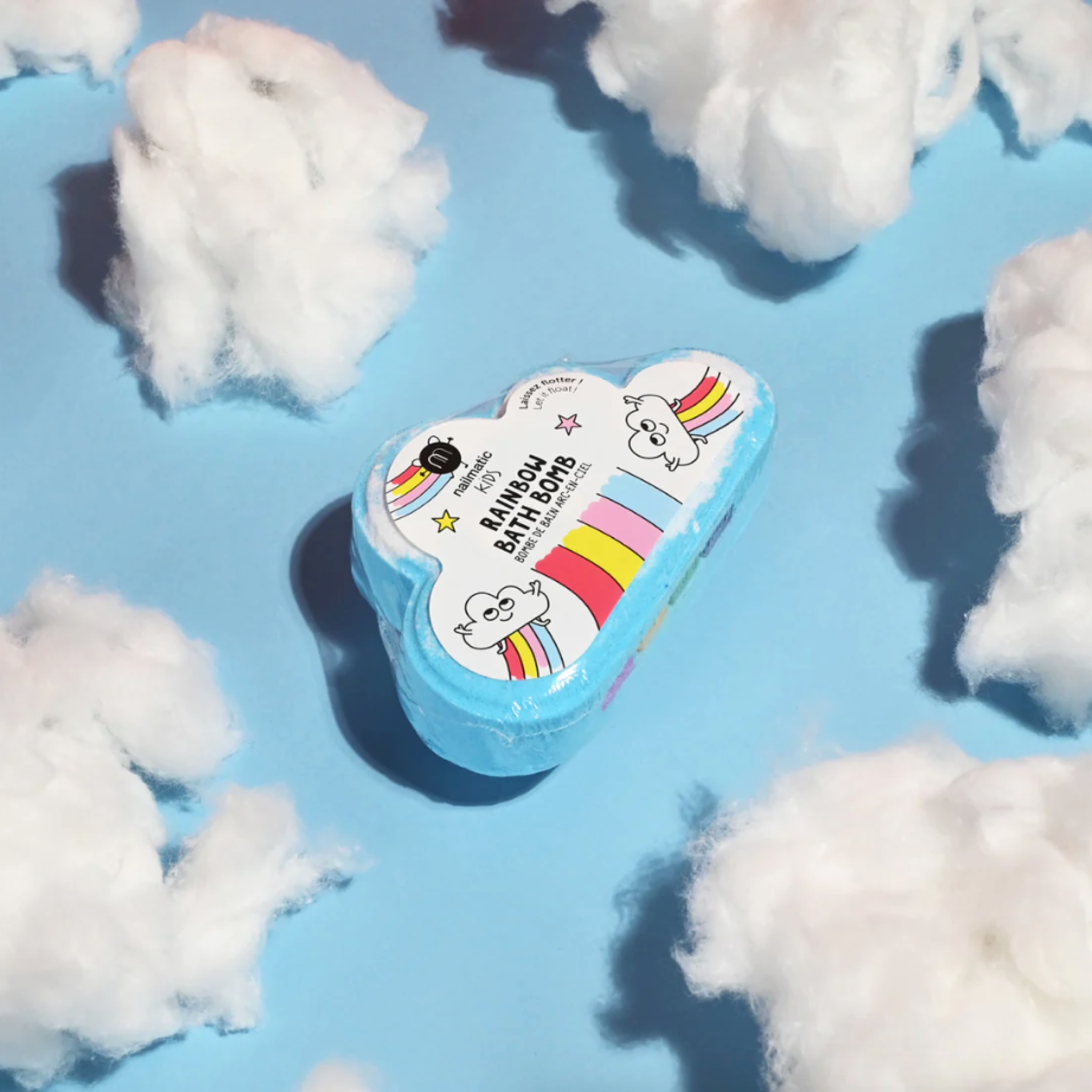 Rainbow Bath Bomb for Relaxation & Self-Care | Colorful Fizzy Bath Soak with Essential Oils | Perfect for Spa Nights, Gift Giving & Stress Relief