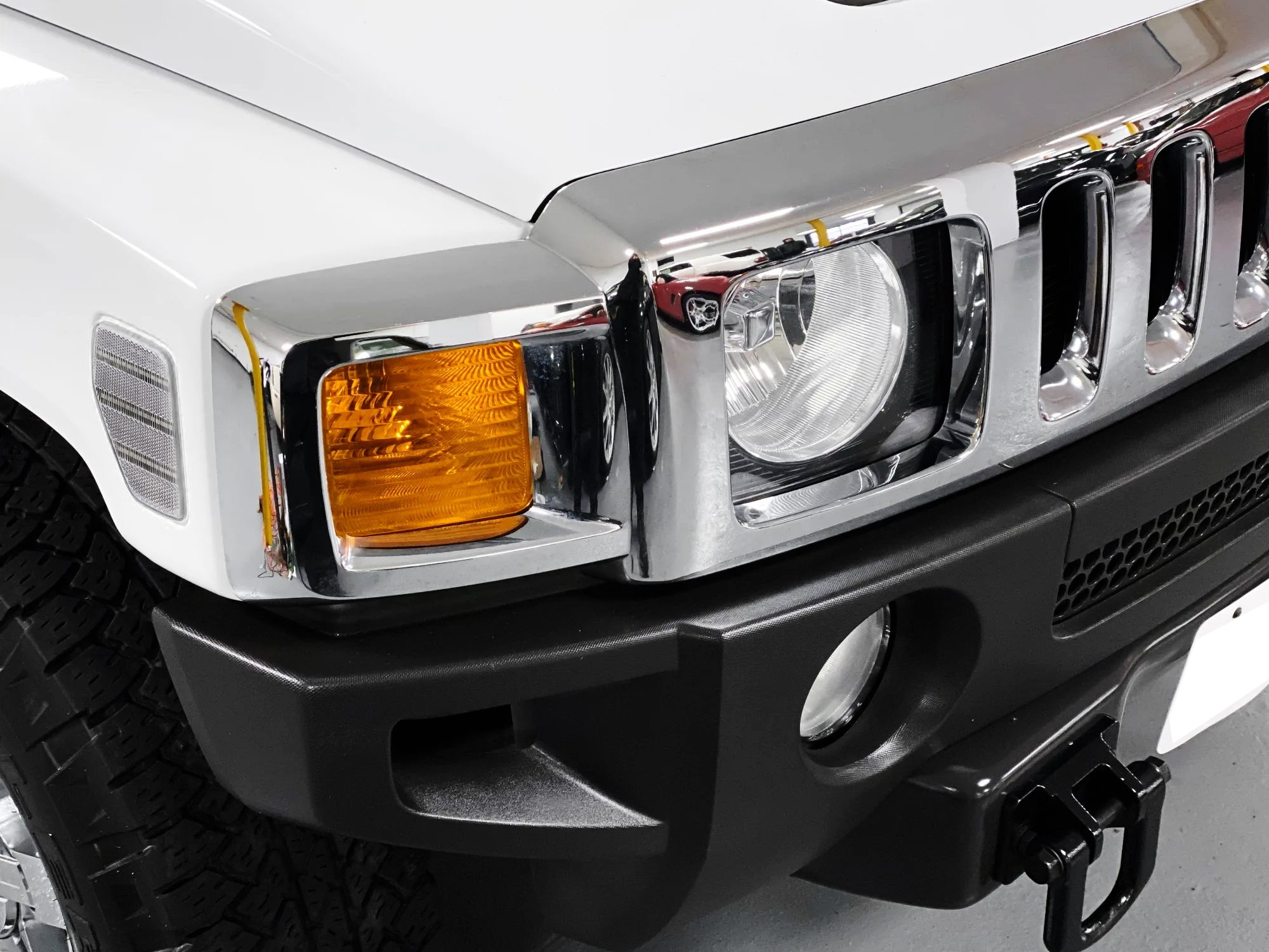 Amber LED Fender Side Markers for Hummer H3 & H3T - Triple Row Clear Lens Full LED Strip - Enhance Visibility & Style for Off-Road Adventures & Night Driving