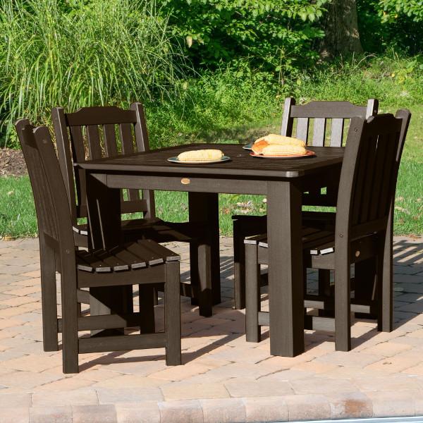 Lehigh 5-Piece Square Patio Dining Set - Outdoor Furniture for Garden, Backyard, and Poolside Relaxation