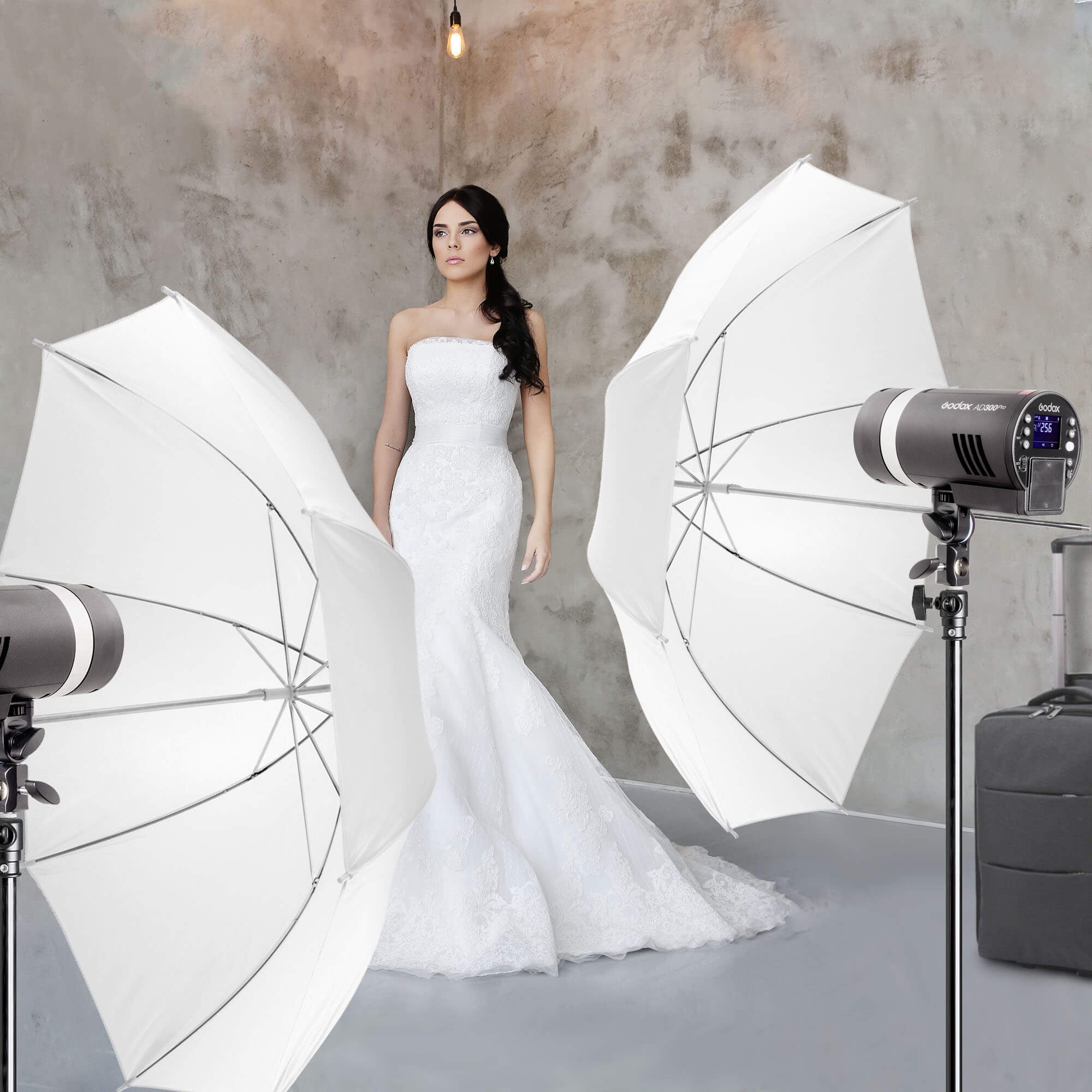Godox AD300PRO 300Ws Battery-Powered Flash Strobe Light Kit for Wedding, Portrait & Studio Photography – Rechargeable, Portable, and Powerful Lighting Solution