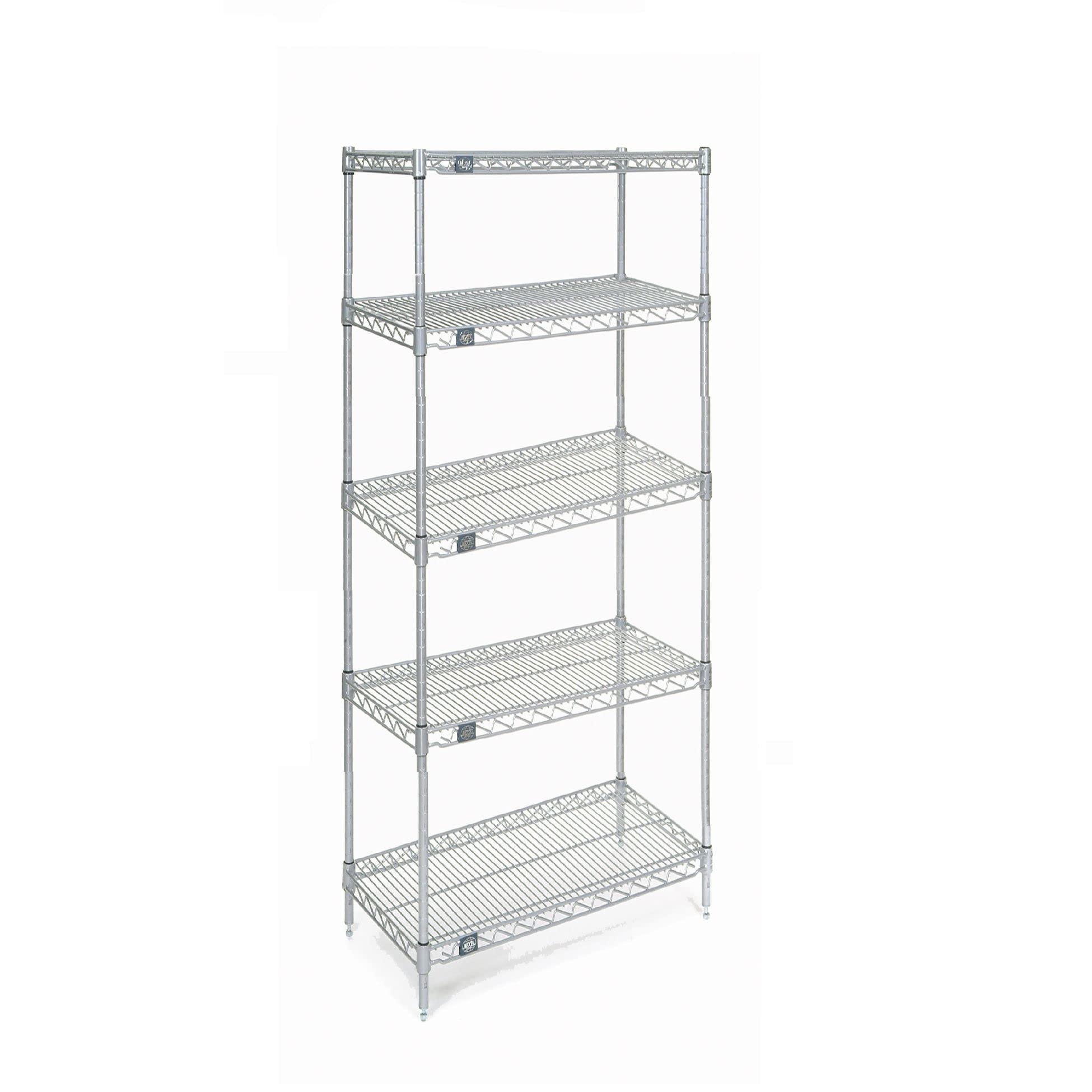 Nexel 5-Tier Adjustable Wire Shelving Unit 18