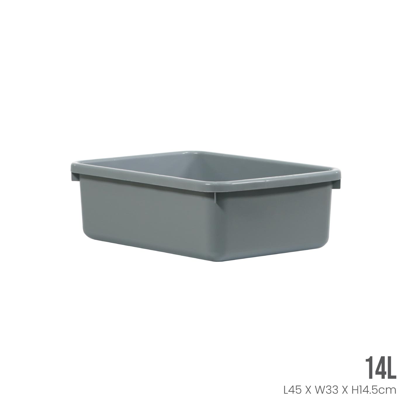 Industrial Plastic Storage Container (ID3904) - Heavy Duty Stackable Bins for Warehouse, Garage & Home Organization