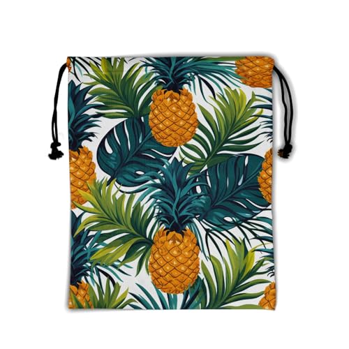 Pineapple With Green Leaf