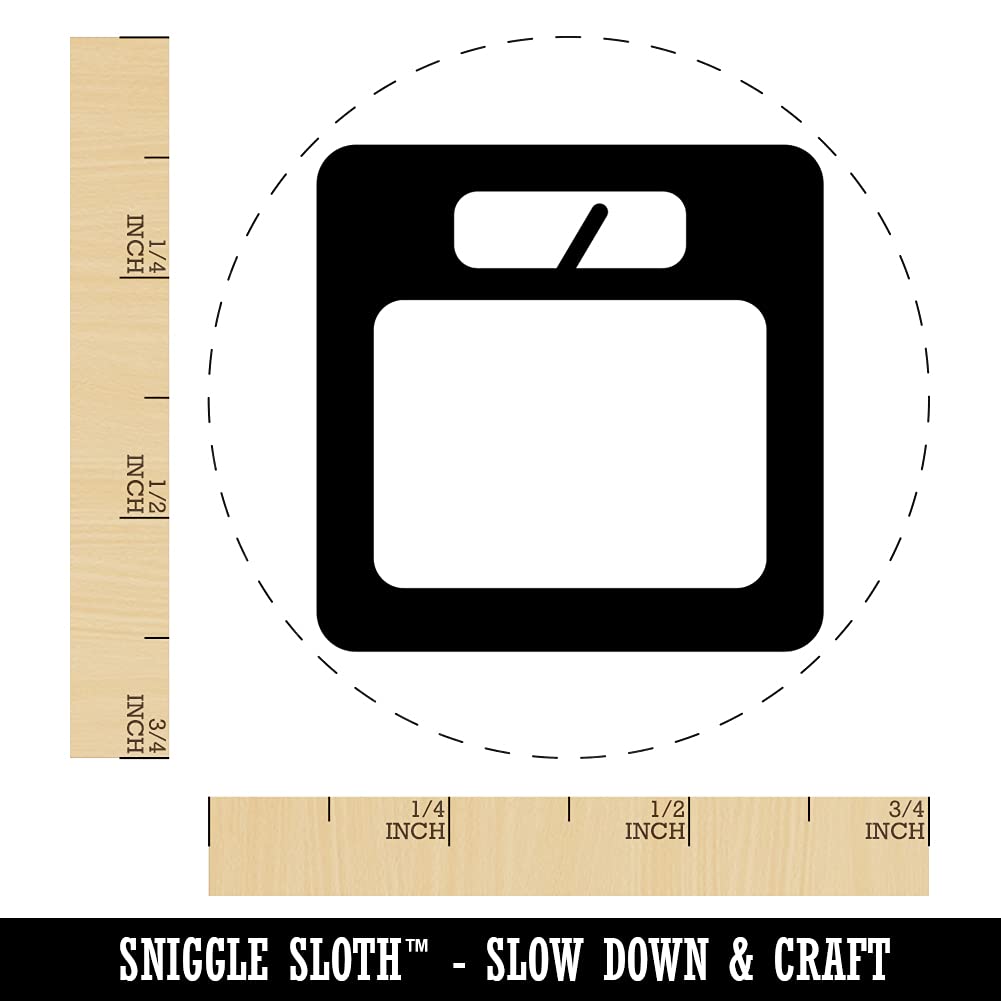 Weight Loss Tracker Stamp - 3/4 Inch Self-Inking - Black Ink for Planners & Crafts