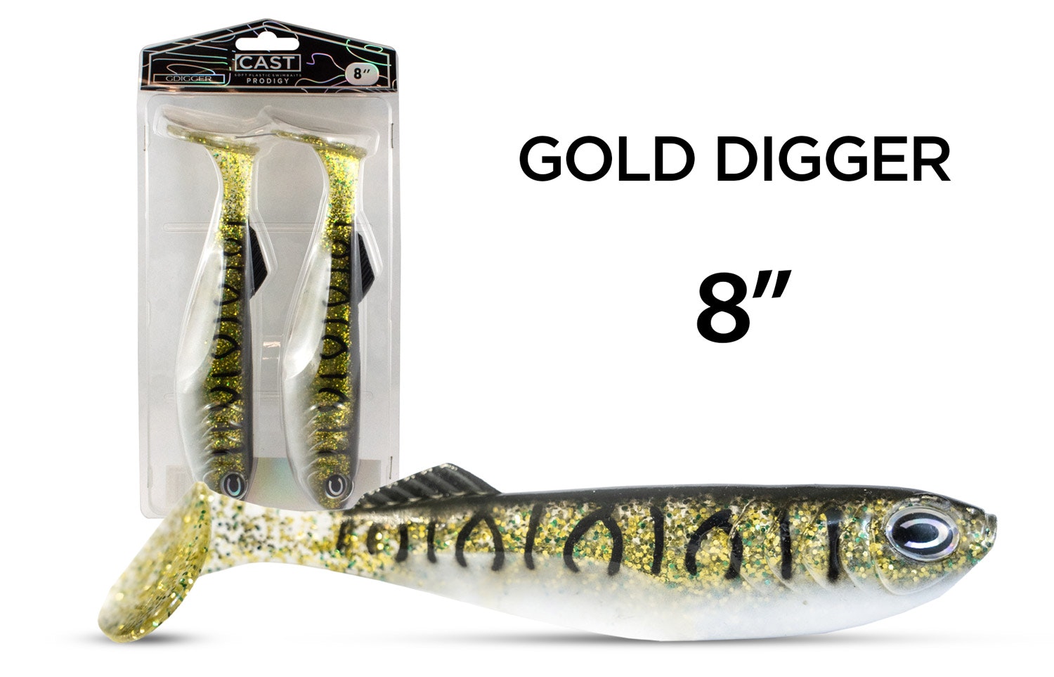 Cast Prodigy 8 Lure - Premium Fishing Lures for Bass, Trout & Walleye - Ideal for Freshwater & Saltwater Fishing Trips