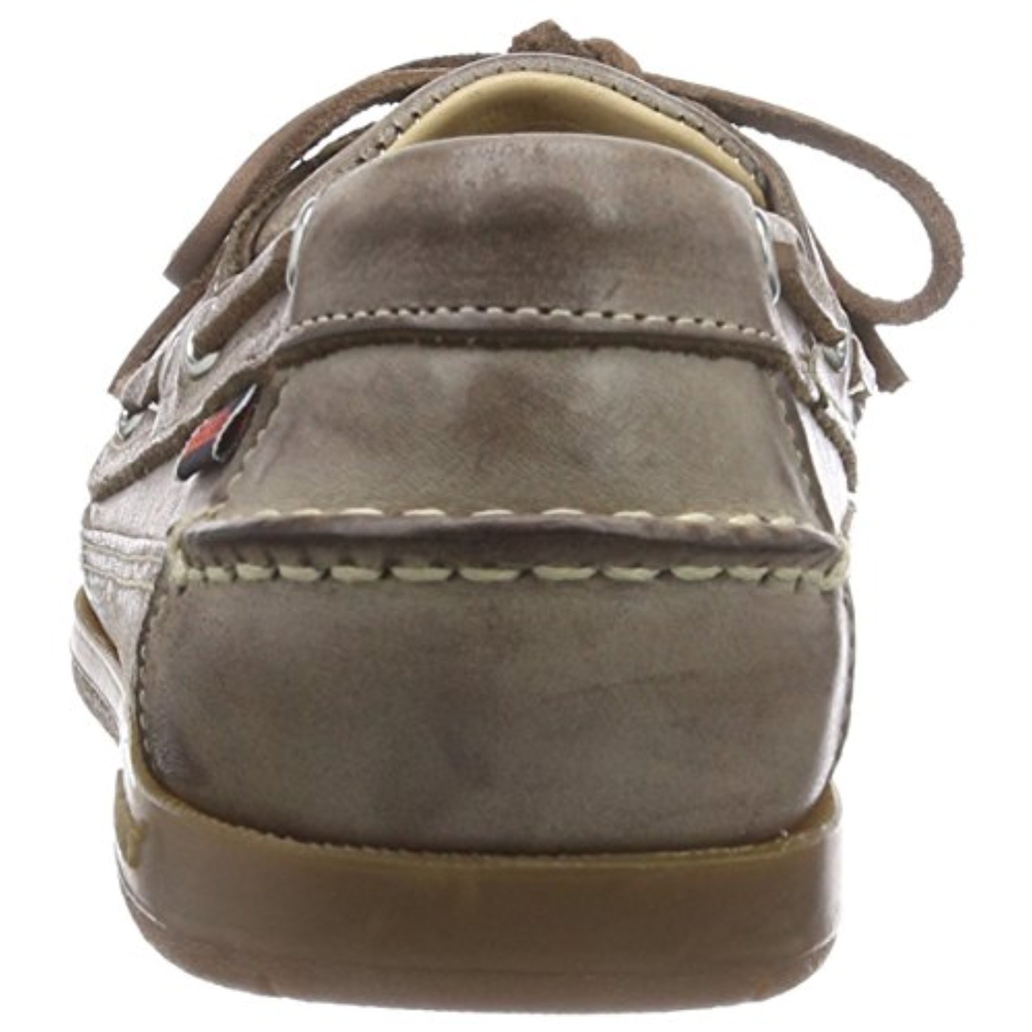 Sebago Men's Schooner Leather Boat Shoes - Classic Brown Waxy Leather for Casual & Outdoor Wear - Perfect for Sailing, Driving & Everyday Comfort