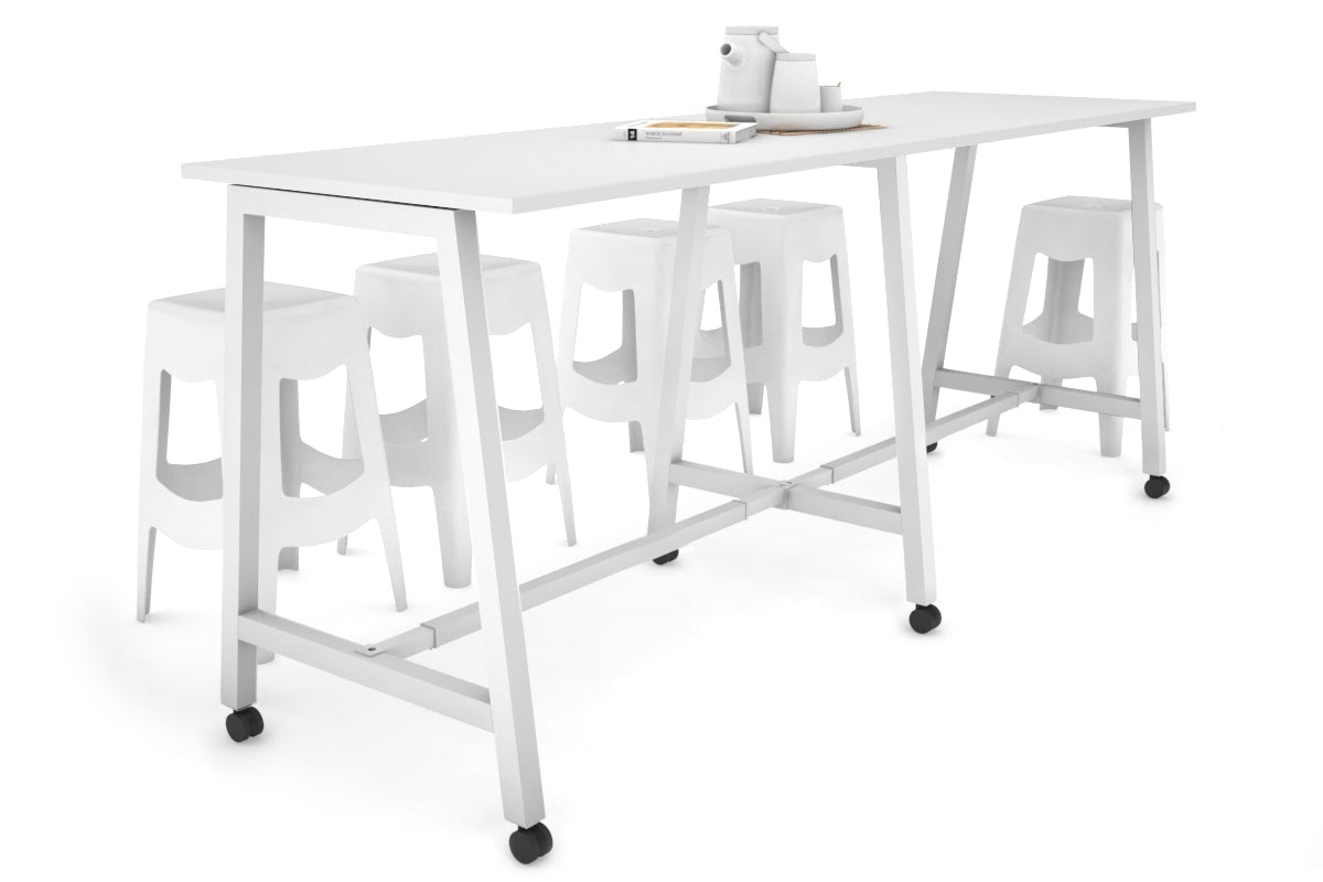 Quadro A Legs Large Counter Table 2400L x 700W - Heavy Duty Metal Frame for Restaurant, Bar, Kitchen & Commercial Use