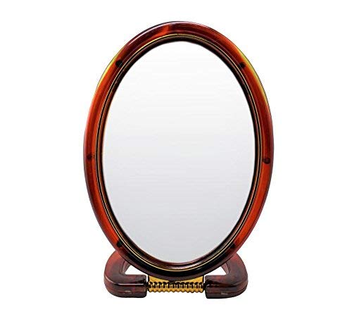 SIYAA Beauty Makeup Mirror with Double-Sided Normal & Magnifying Glass - 10x Magnification, Adjustable Stand, LED Lights for Perfect Makeup Application at Home or Salon