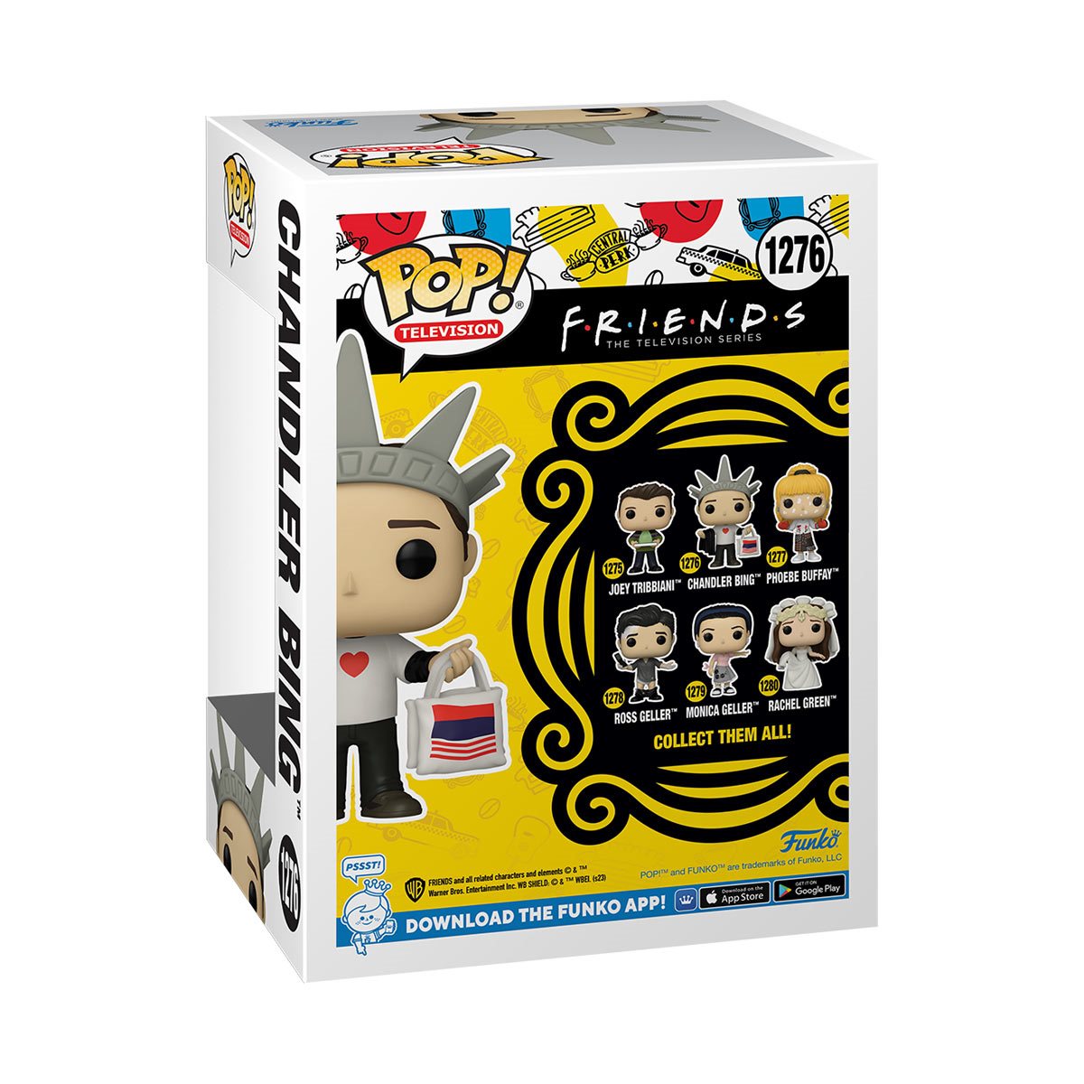 Friends Chandler Bing Funko Pop! Vinyl Figure #1276 - New York Edition | Collectible TV Show Merchandise for Fans, Office Decor & Gift Idea