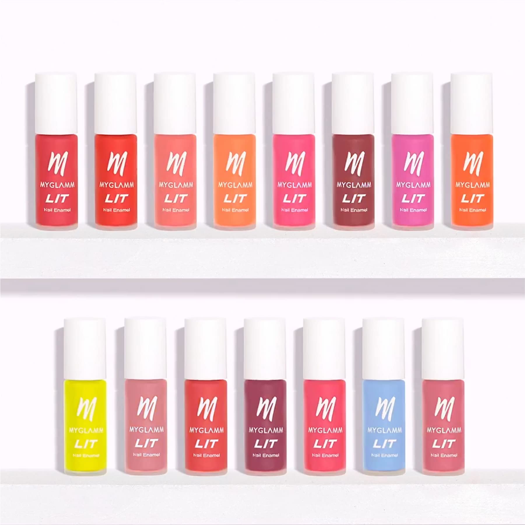 MyGlamm LIT Long Lasting Nail Polish - Grounded (Elegant Gray) 7ml | Chip Resistant, Glossy Finish Nail Enamel | Perfect for Office, Parties & Special Occasions