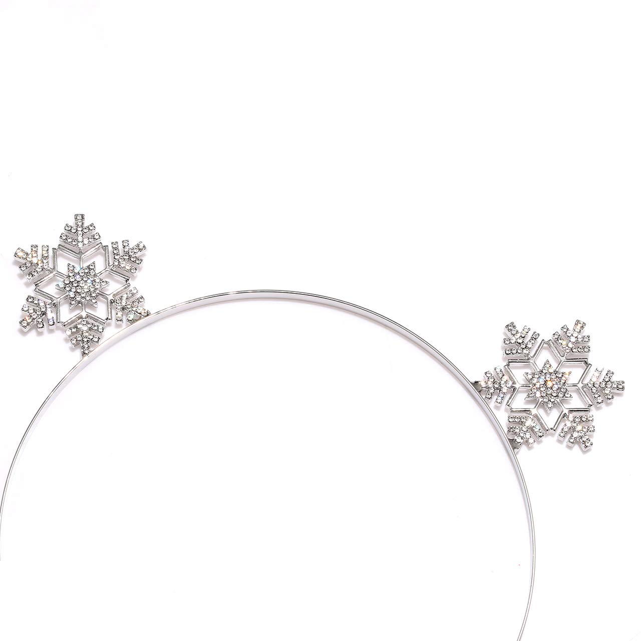 2PCS Christmas Headbands for Women & Girls - Merry Christmas & Snowflake Hair Accessories | Festive Holiday Party, Photo Props, Gifts for Family & Friends