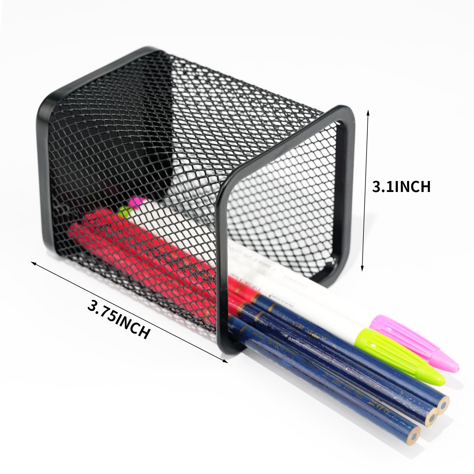 Metal Mesh Pen Holder for Desk - Stylish Wire Pencil Cup Organizer for Office Supplies, Perfect for Home, Office, and School Use