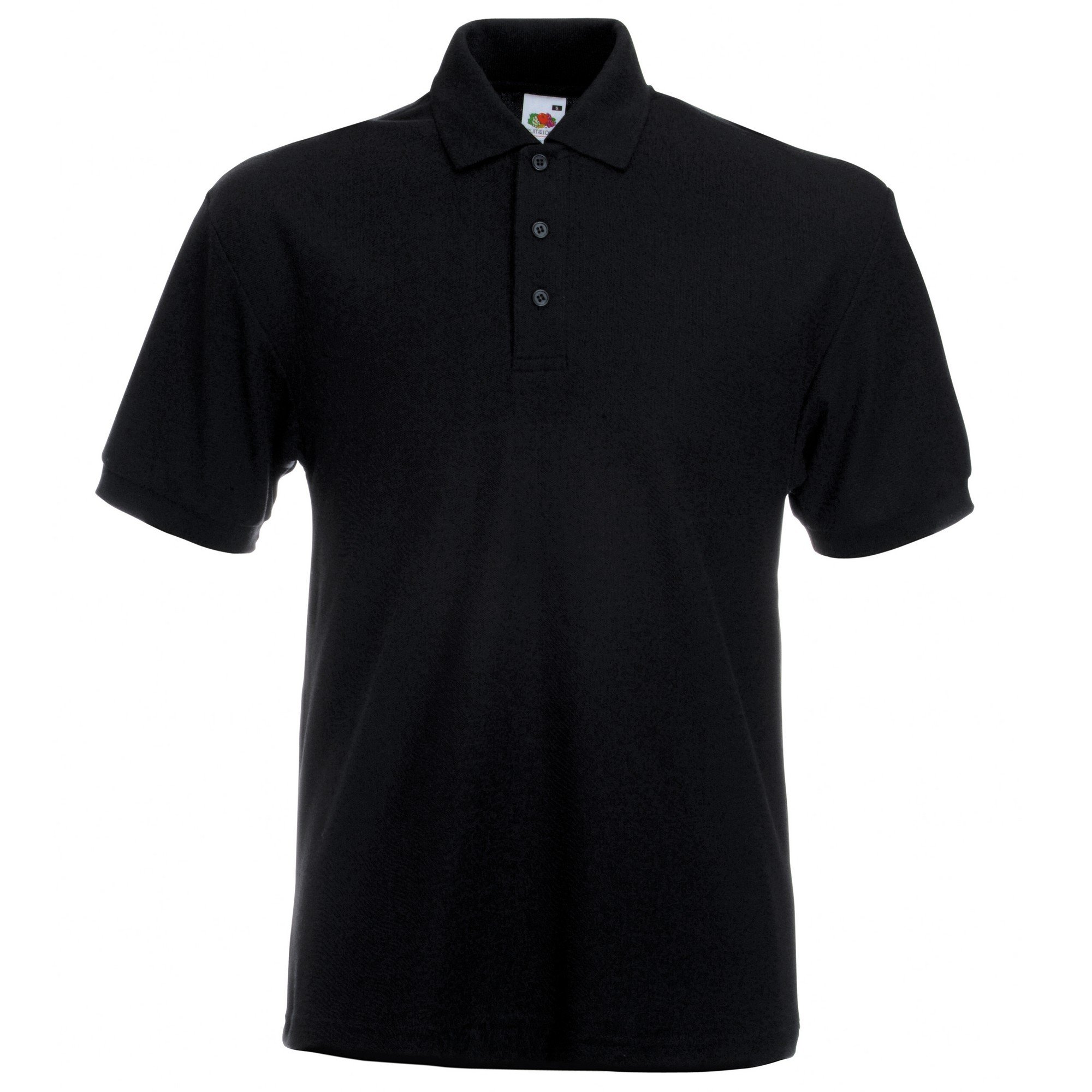 Fruit of the Loom Men's 65/35 Heavyweight Pique Short Sleeve Polo Shirt - Large, Burgundy Red - Comfortable Work & Casual Wear for Office, Golf & Outdoor Activities