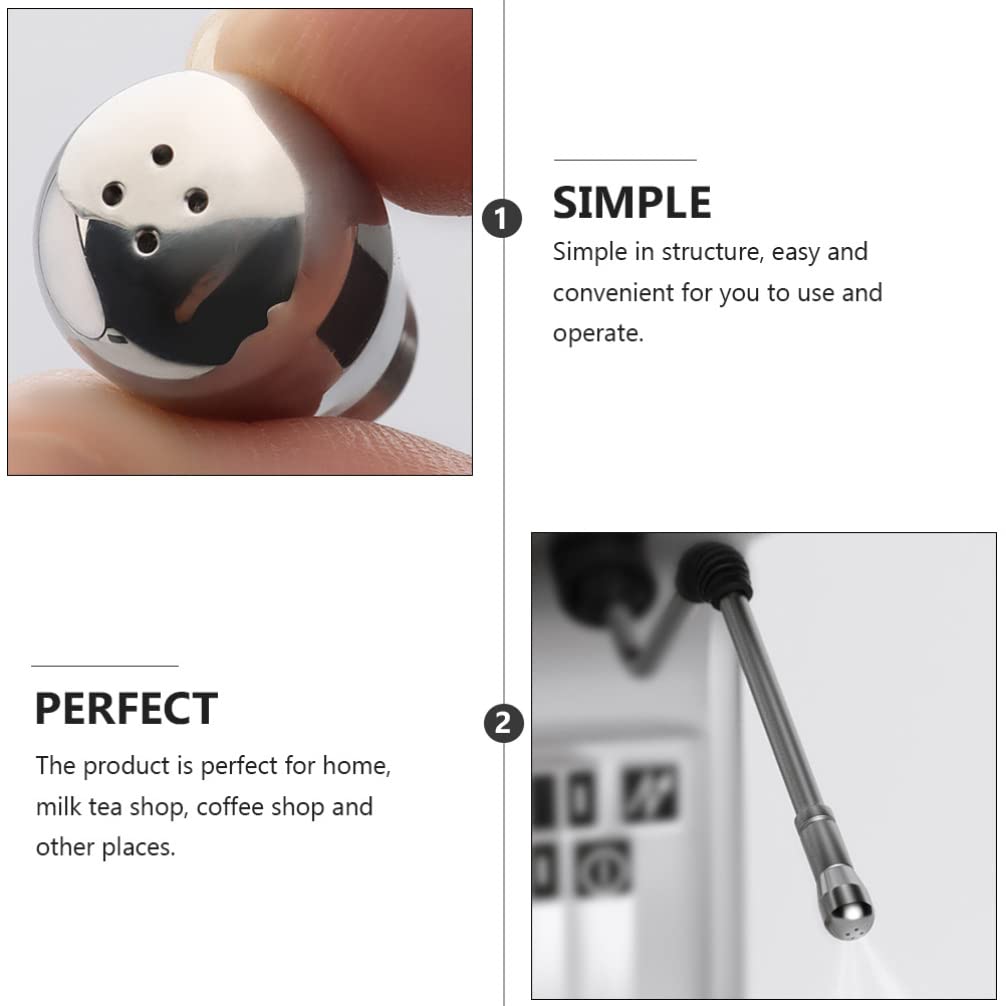 Stainless Steel Coffee Steamer Nozzle - Milk Frother Attachment for Espresso Machines, Perfect for Lattes & Cappuccinos - Ideal for Home Baristas & Office Coffee Makers
