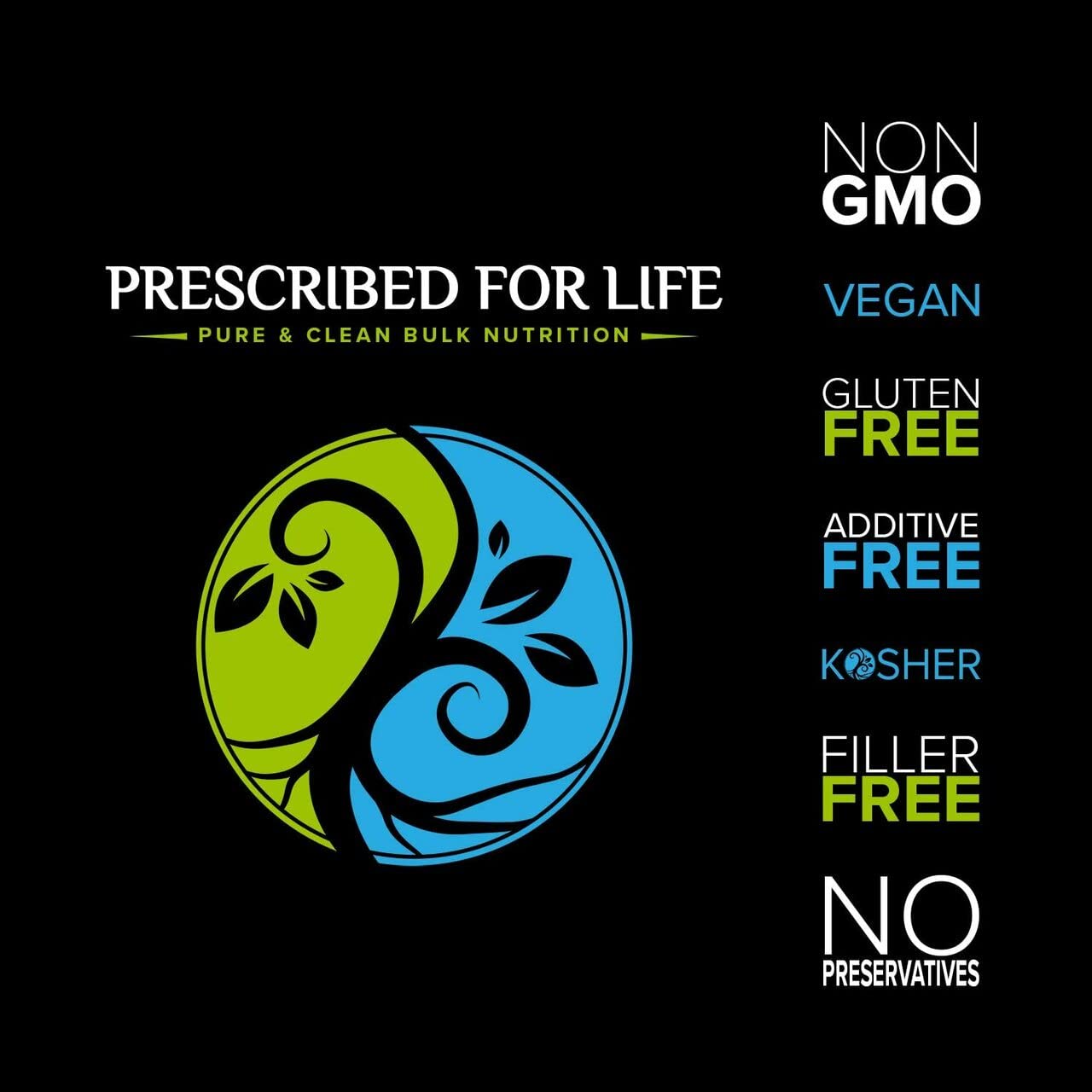 Prescribed For Life Green Tea Extract Powder - 8:1 Concentrated Camellia Sinensis Leaf (2kg) | Natural Energy Boost & Antioxidant Support for Smoothies, Baking & Wellness Drinks