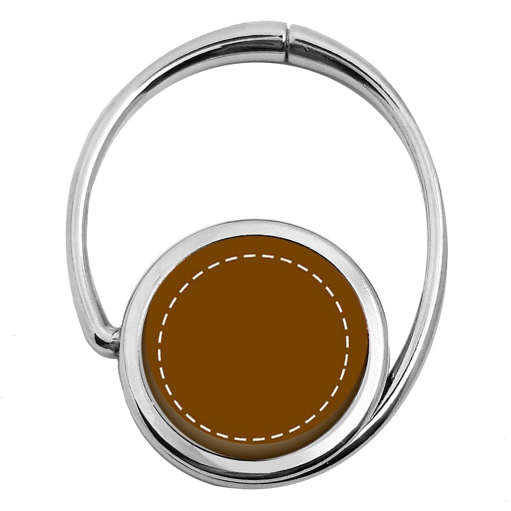 Foldable Purse Hook - Stylish Brown Hanging Bag Holder for Restaurants, Travel & Shopping - Compact Handbag Hanger for Tables & Counters