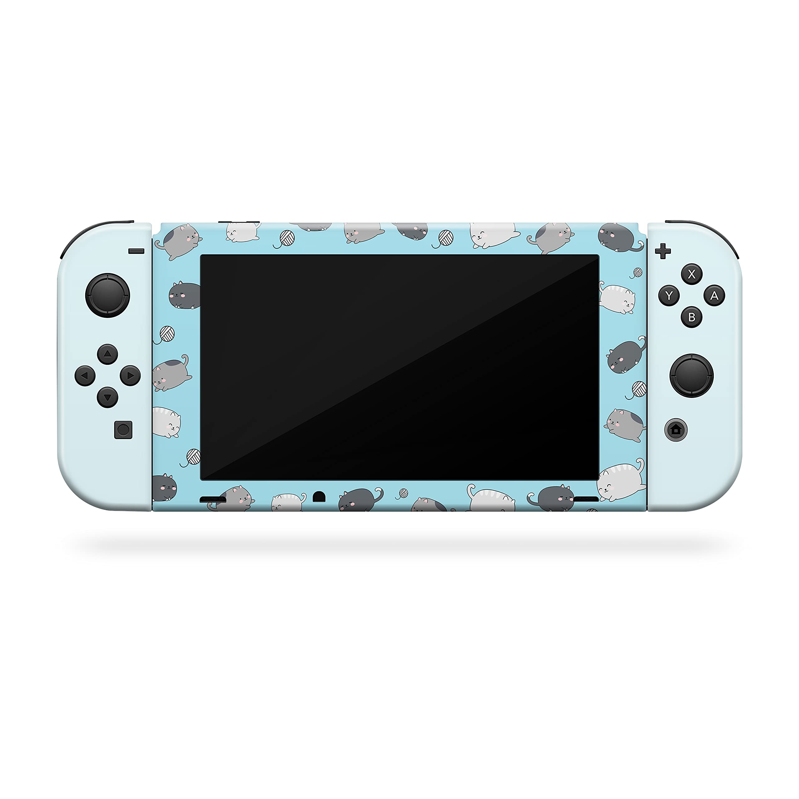 Premium 3M Vinyl Kawaii Cats Full Wrap Decal Skin for Nintendo Switch - Cute Protective Cover with Adhesive Stickers | Perfect for Gaming, Travel & Home Decor