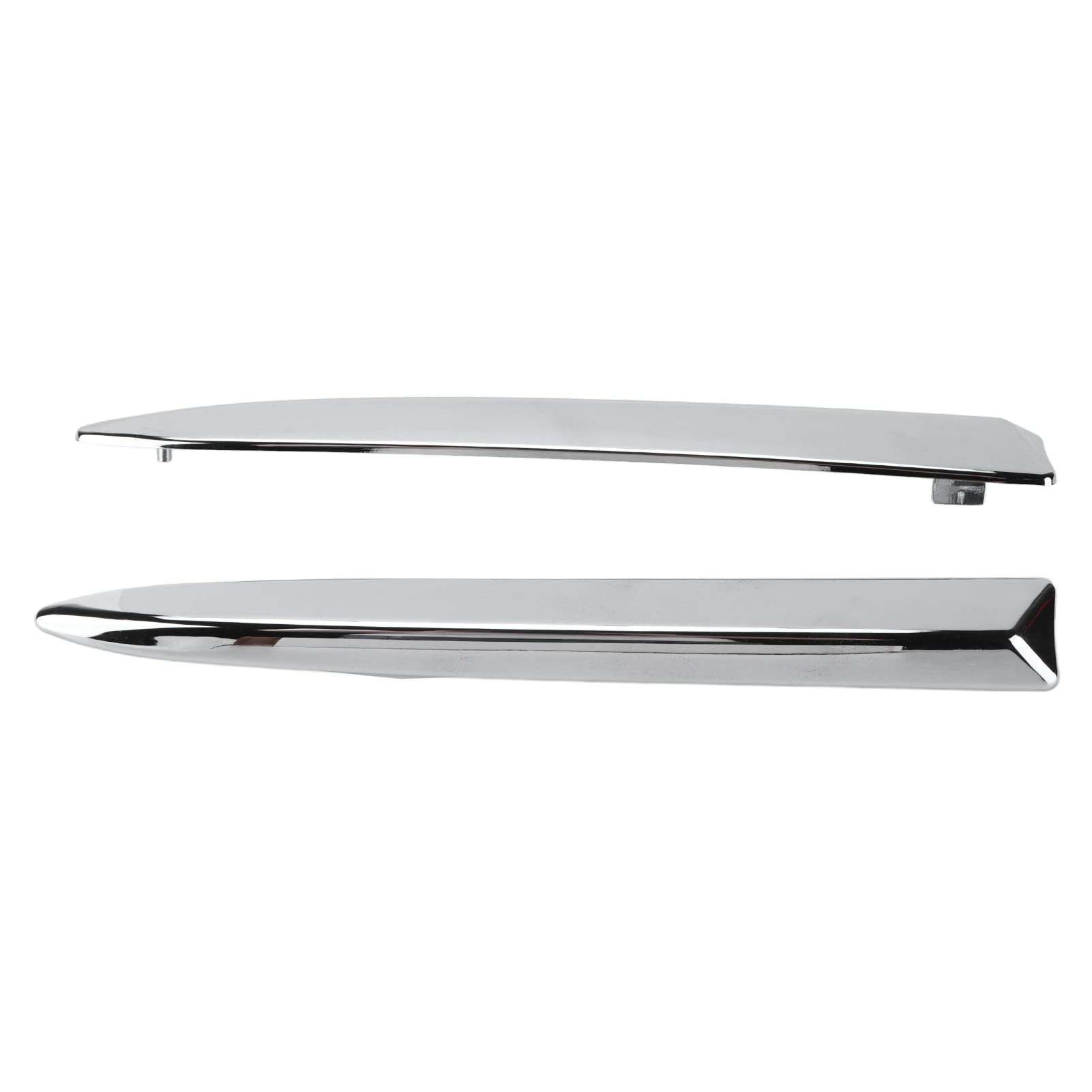 Chrome Front Bumper Upper Molding Trim Replacement for FIAT 500 2007-2015 - Car Exterior Accessory Part #735455041 - Perfect for Vehicle Protection & Style Enhancement