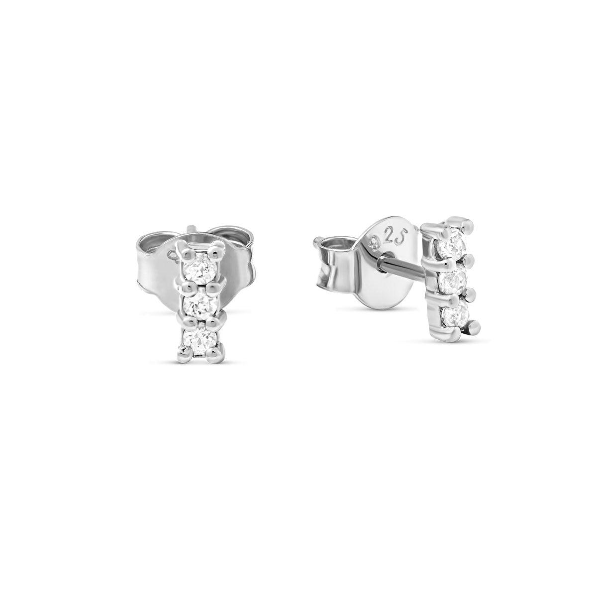 White Topaz Stud Earrings for Women - Genuine Star Trail Gemstone Jewelry - Perfect for Everyday Wear, Parties & Gifts