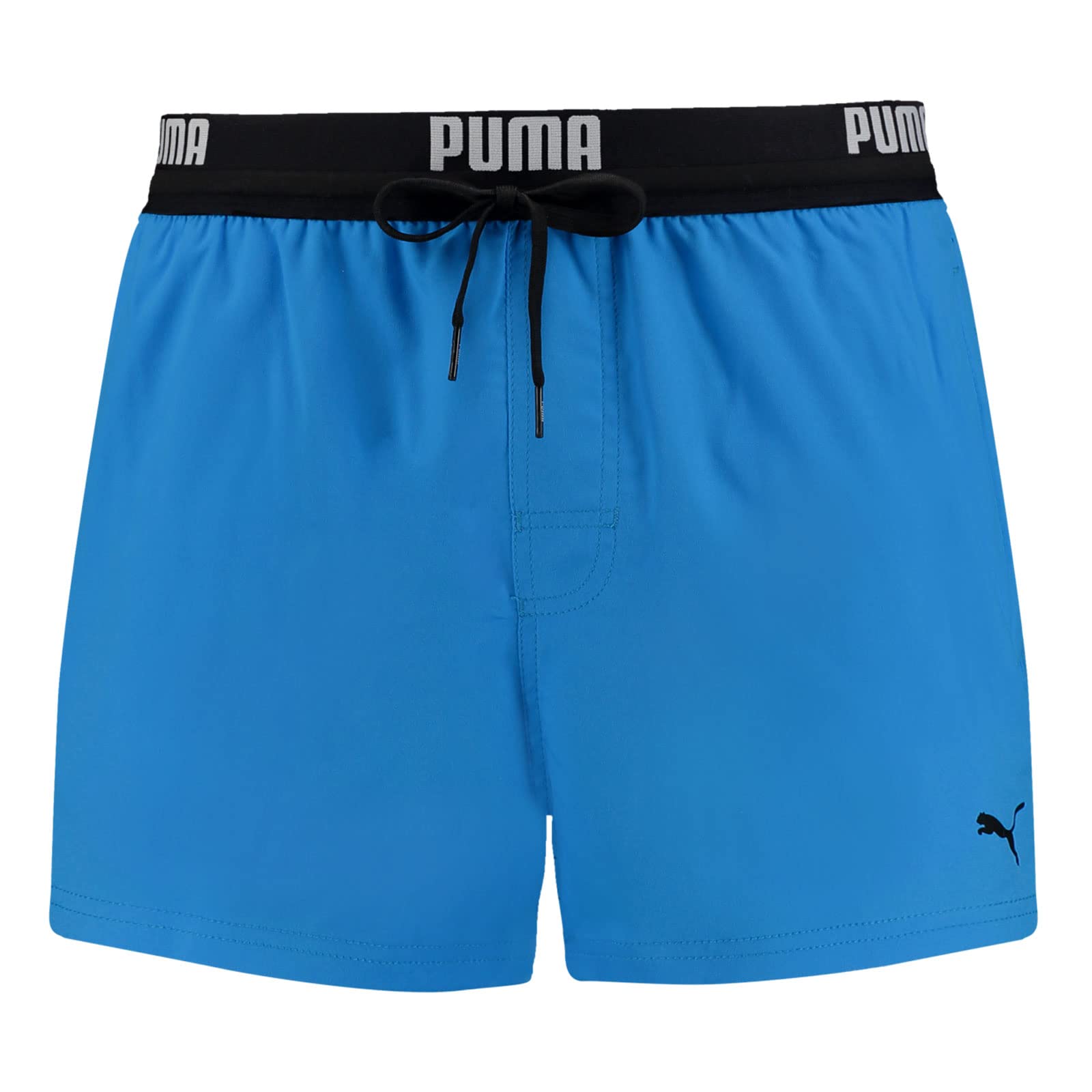 PUMA Men's Logo Short Length Swim Shorts - Quick Dry Board Shorts for Swimming, Beach & Surfing - 1 Pair Included - Perfect for Pool, Vacation & Water Sports