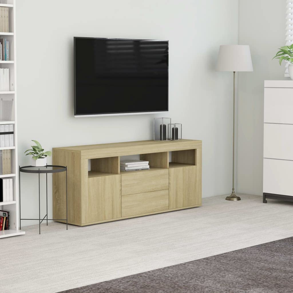 55 Inch TV Stand with Storage - Modern Entertainment Center Console for Living Room, Universal Media Stand with Drawers & Shelves (47.2