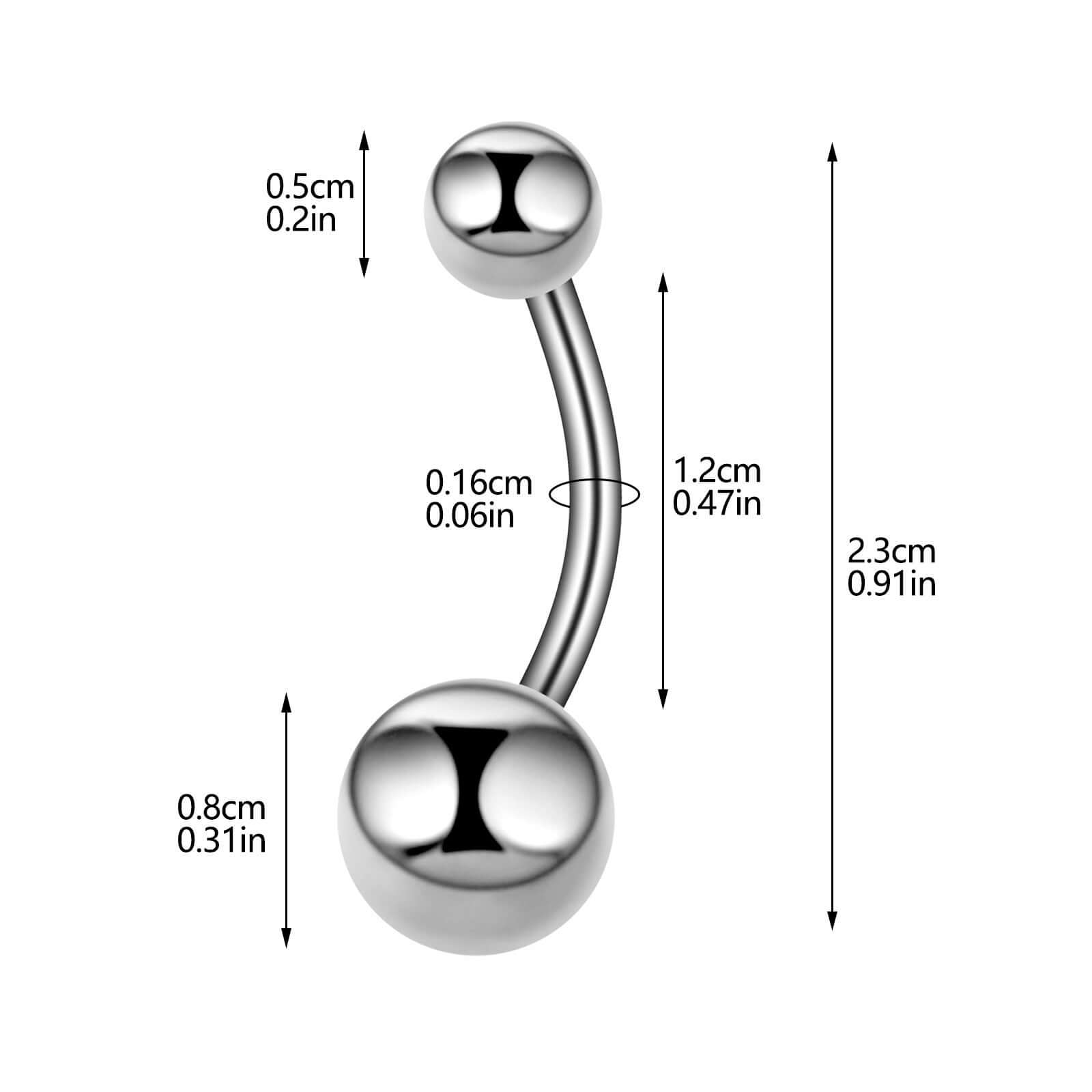 Trendy Neon Color Simple Navel Belly Rings for Women | Hypoallergenic Stainless Steel Body Jewelry | Perfect for Piercing, Parties & Summer Outfits (UZ472)