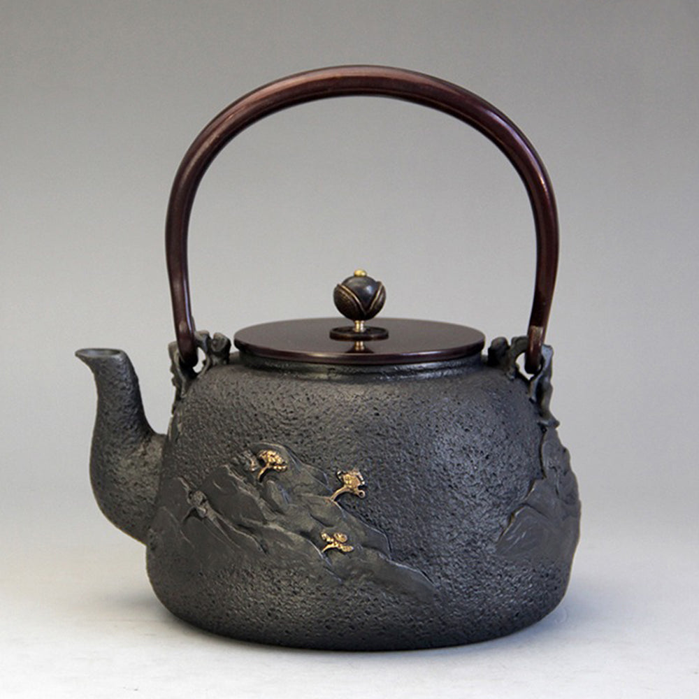 Premium Prodigy & Crane Cast Iron Teapot - Japanese Style Iron Teapot for Loose Leaf Tea - Perfect for Tea Ceremonies, Home Brewing & Gifts