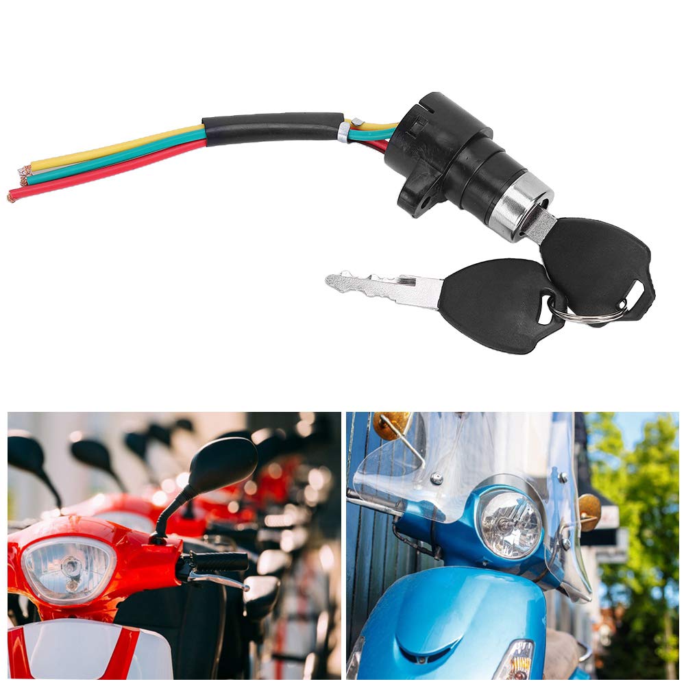 5 Set Electric Power Lock On/Off Switch - Key Ignition Switch for Motorcycles, ATVs, Boats - Durable & Waterproof for Outdoor Use