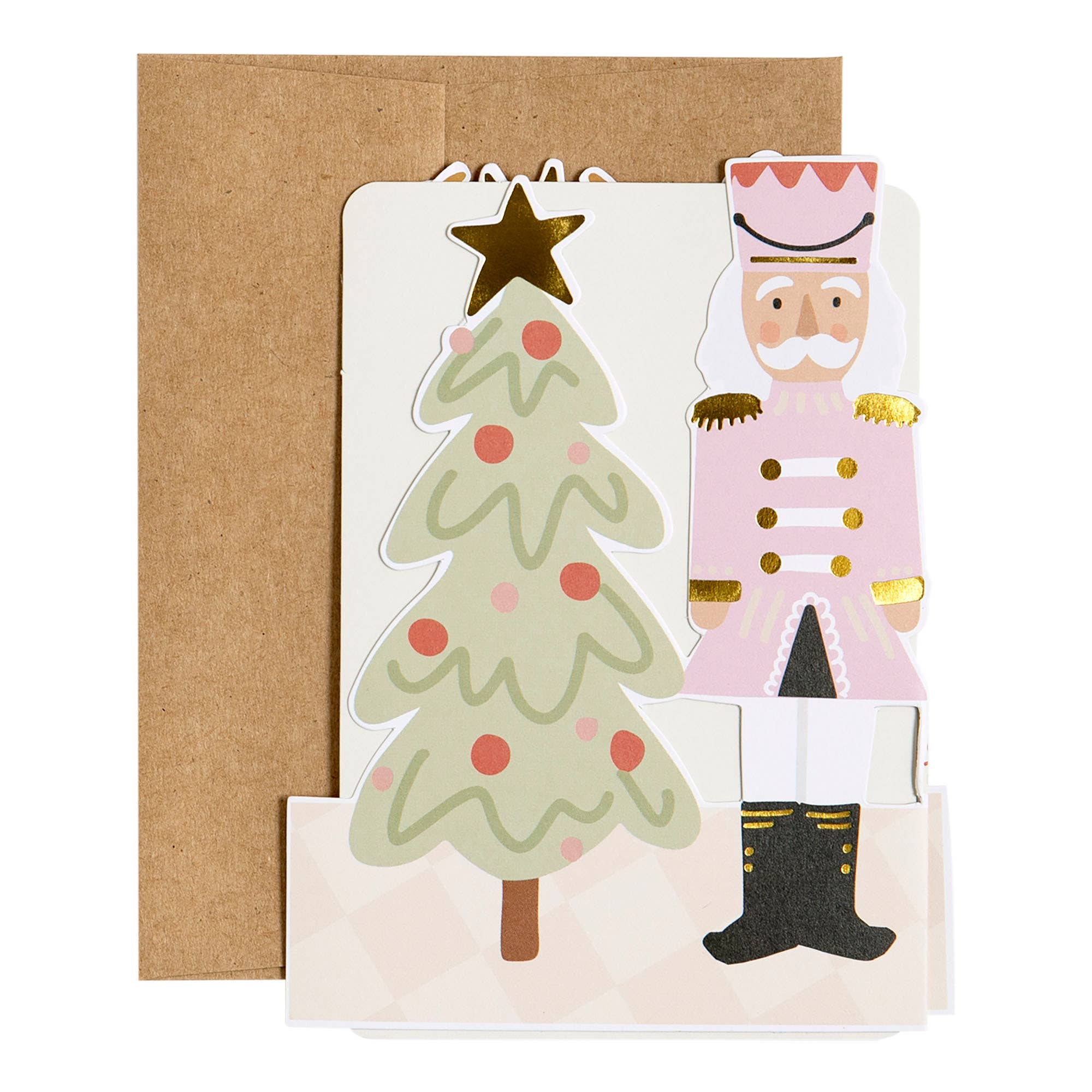 Festive Nutcracker Accordion Holiday Greeting Card - Perfect for Christmas Celebrations, Parties & Gift Exchanges