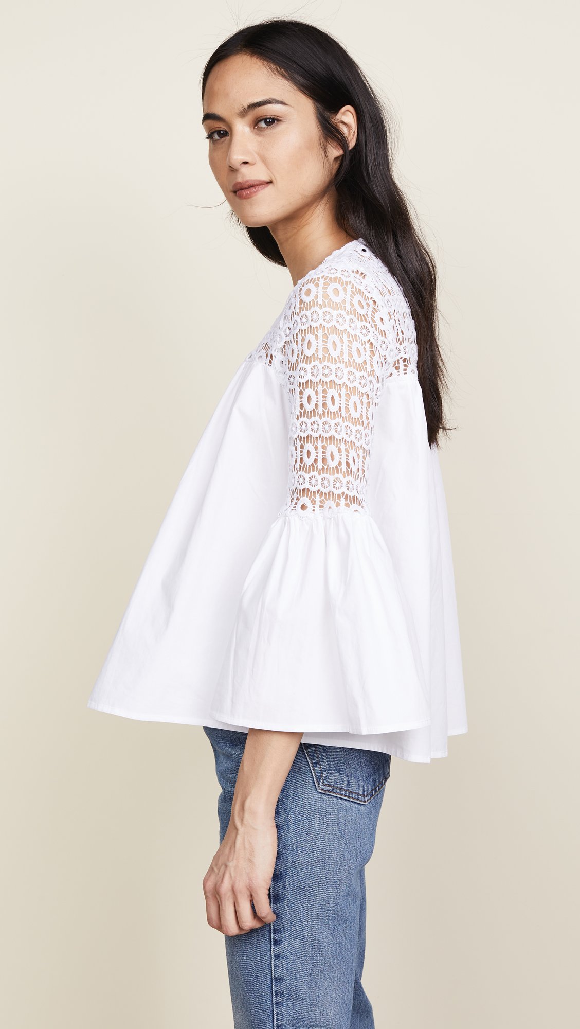 Endless Rose Women's Crochet Blouse - Boho Chic Lace Top for Summer, Beach & Casual Outfits | Flowy Feminine Shirt for Date Night & Vacation
