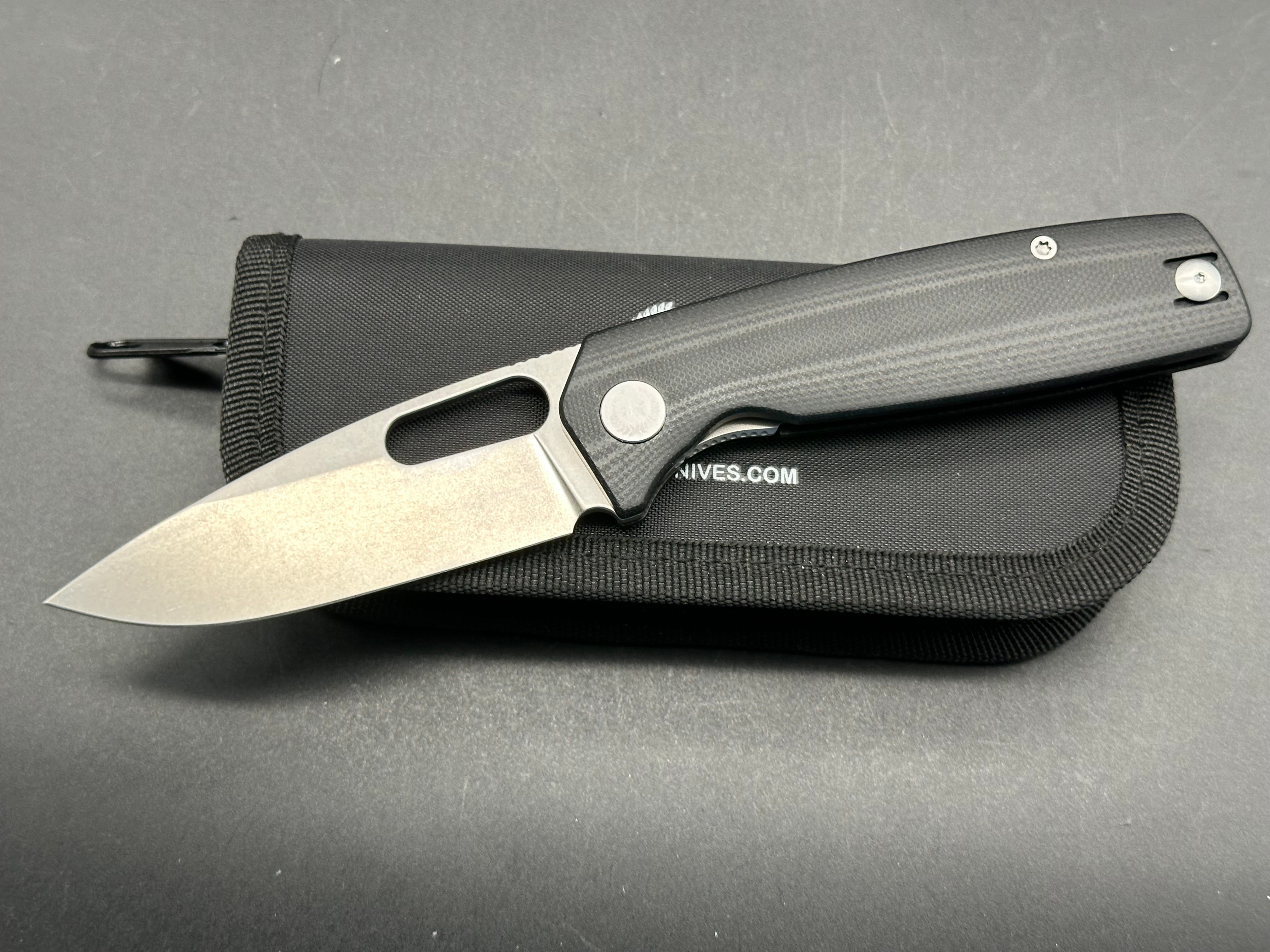 Asher Spiro G10 Folding Knife - 3.2