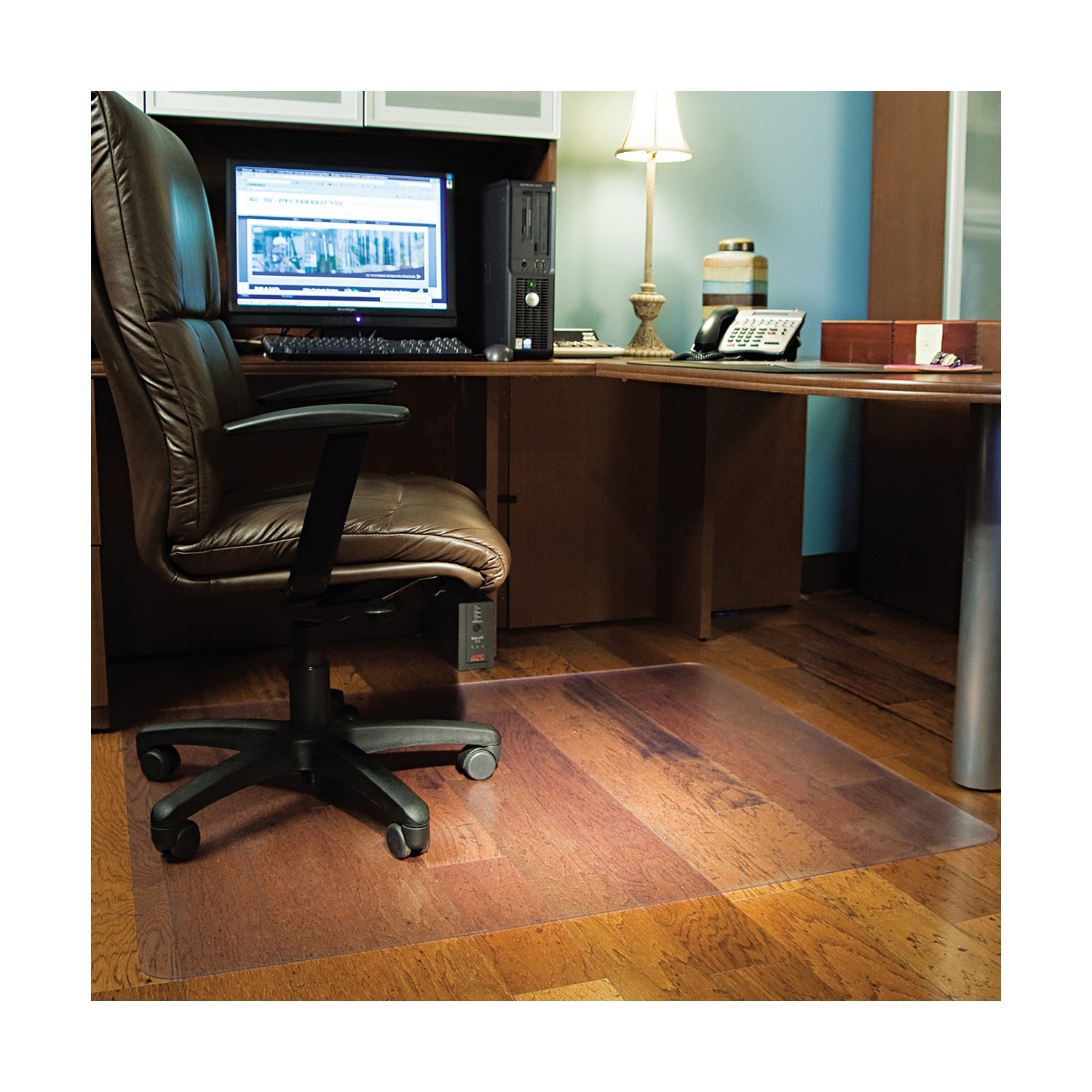 ES Robbins Heavy-Duty Rectangular Chairmat for Hard Floors - 46