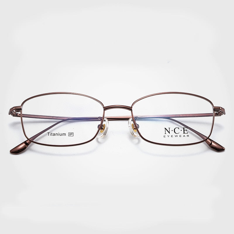 Bclear SC8508 Men's Full Rim Square Titanium Eyeglasses - Lightweight Durable Frame for Work, Reading & Everyday Wear