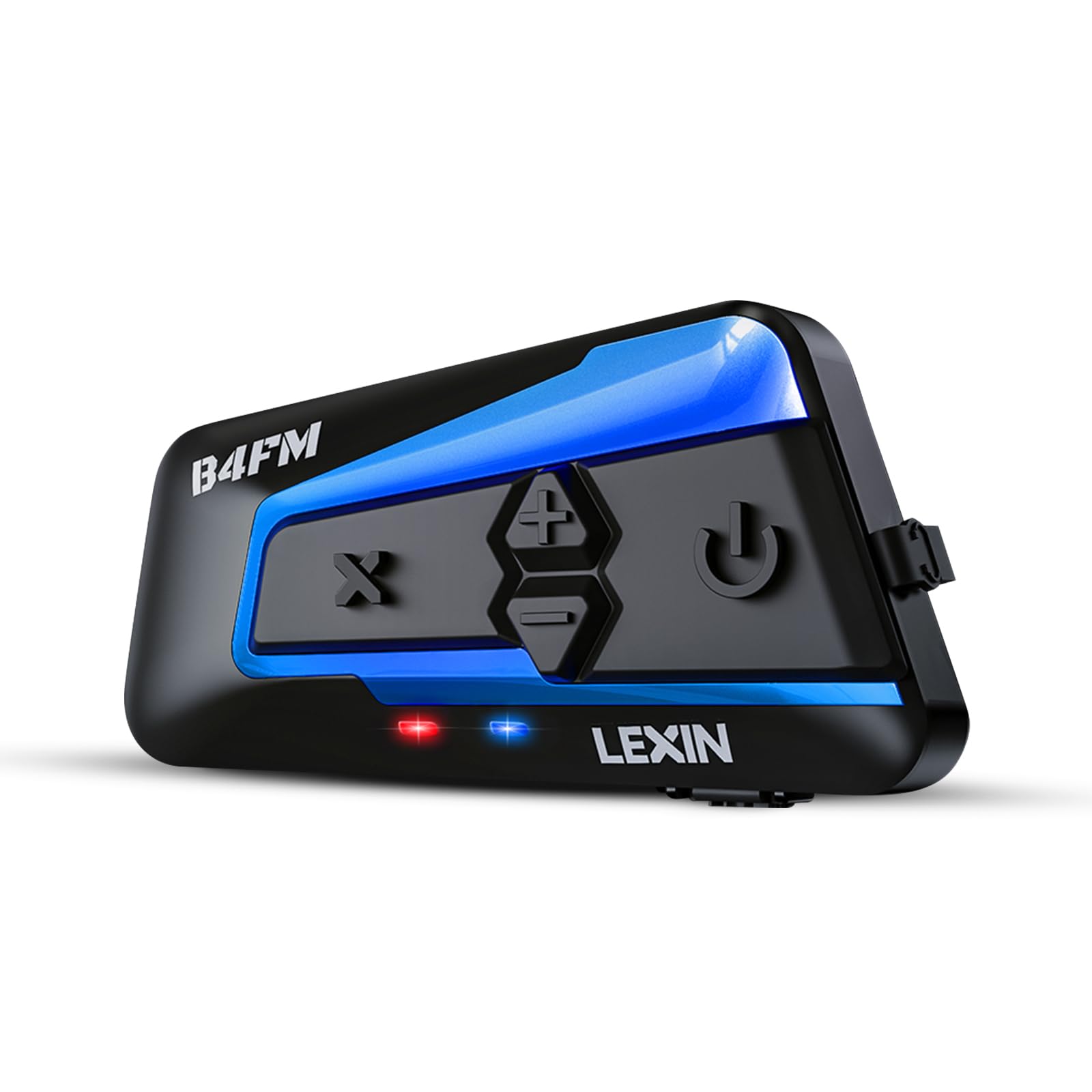 LEXIN B4FM Motorcycle Bluetooth Headset - 10 Rider Helmet Intercom System with Music Sharing, Noise Cancellation & FM Radio | IP67 Waterproof | Universal Fit for Motorcycles, Snowmobiles & ATVs | Perfect for Group Rides, Adventure Tours & Off-Road Communication (1 Pack)