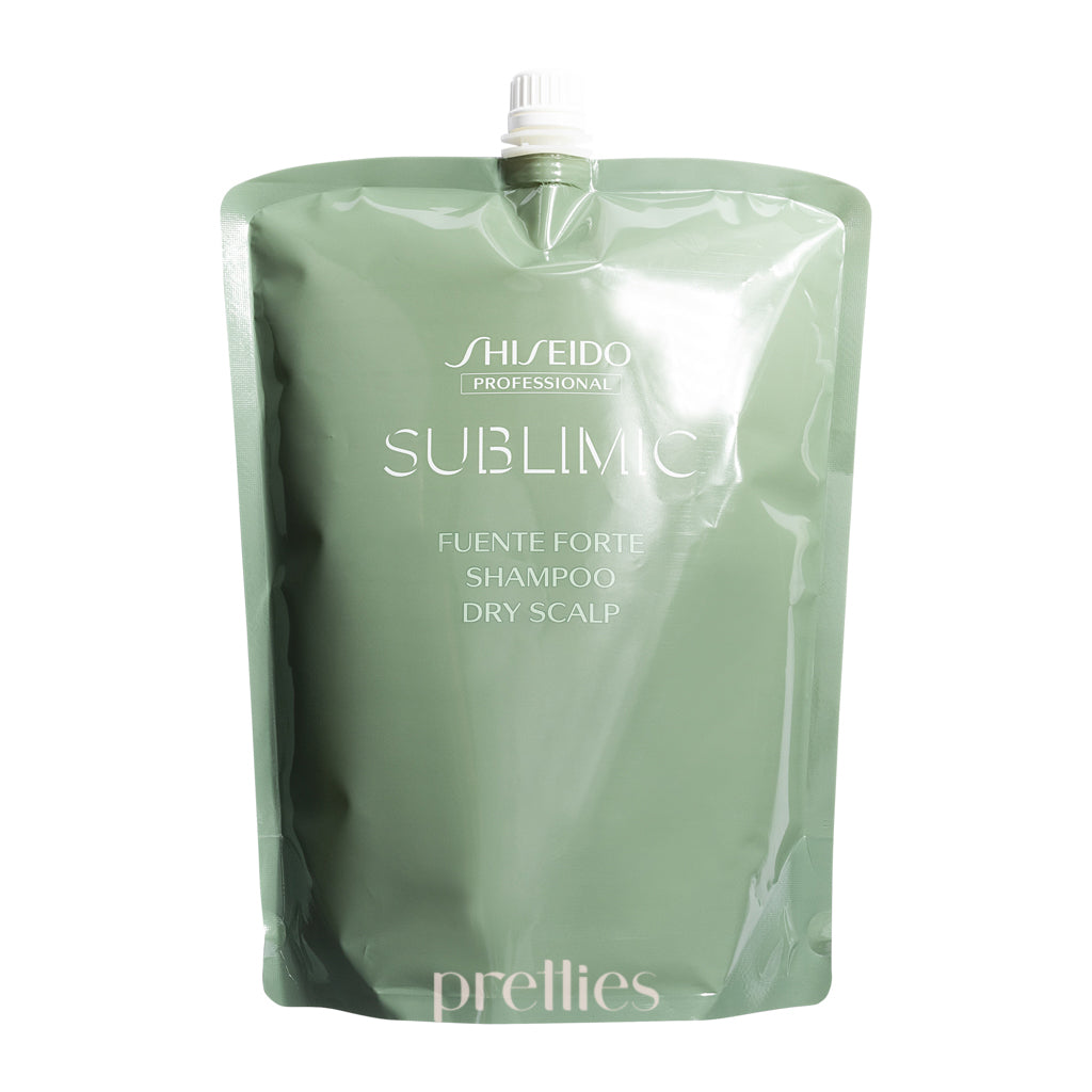 Shiseido SUBLIMIC Fuente Forte Shampoo for Dry Scalp - Green Refill 1800ml (804561) | Hydrating Scalp Care for Itchy, Flaky Scalp - Salon Quality Hair Treatment at Home