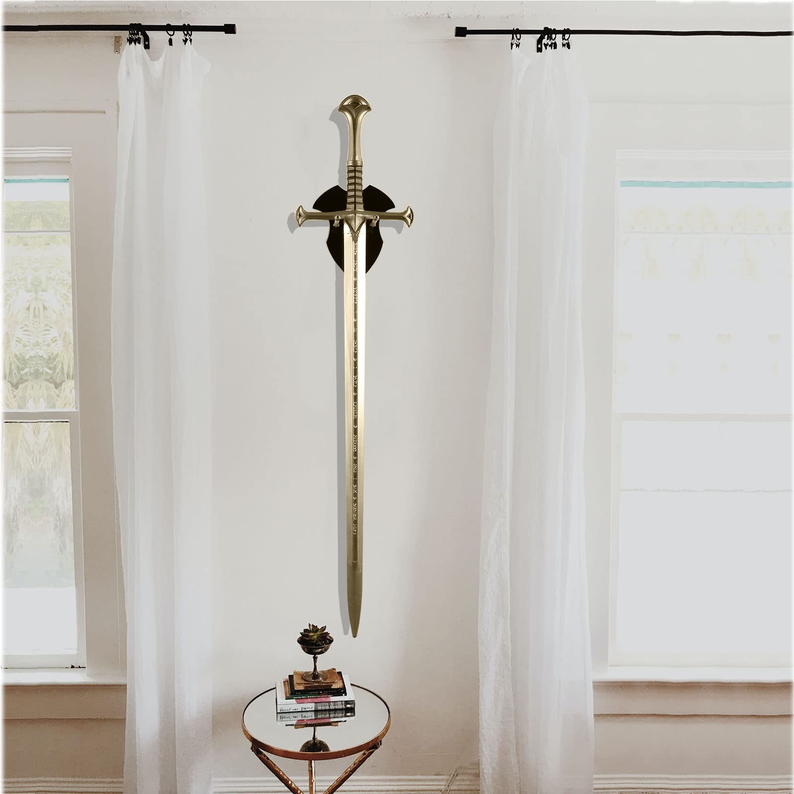 Premium Sword Holder & Wall Mount - Vertical Display for Swords, Axes & Collectibles - Perfect for Home Decor, Man Cave & Medieval Themed Rooms