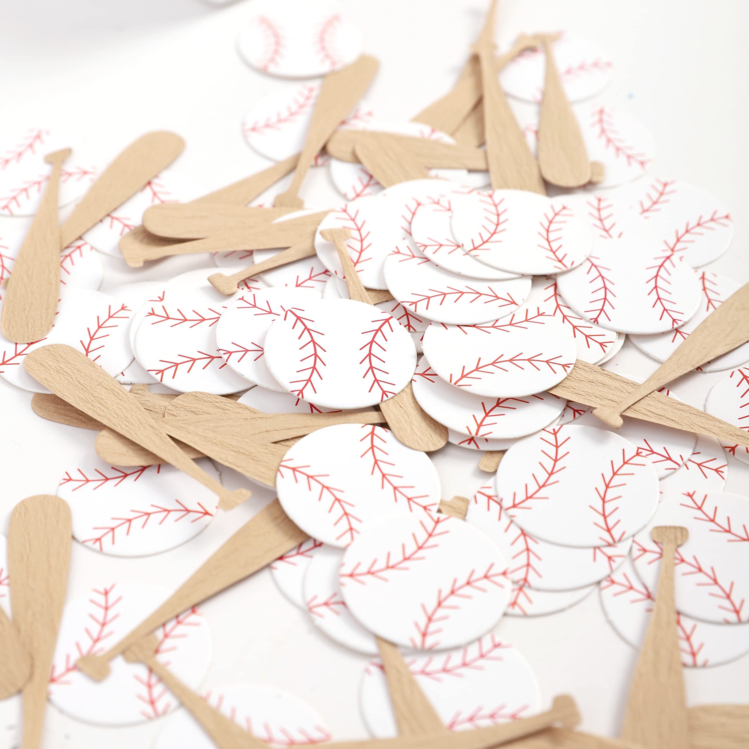 180pc Baseball and Bat Confetti - Baseball Theme Party Decorations for Birthday, Sports Celebration, Baby Shower & Table Scatter | Perfect for Baseball Birthday Parties, Sports Events & Baby Boy Decor