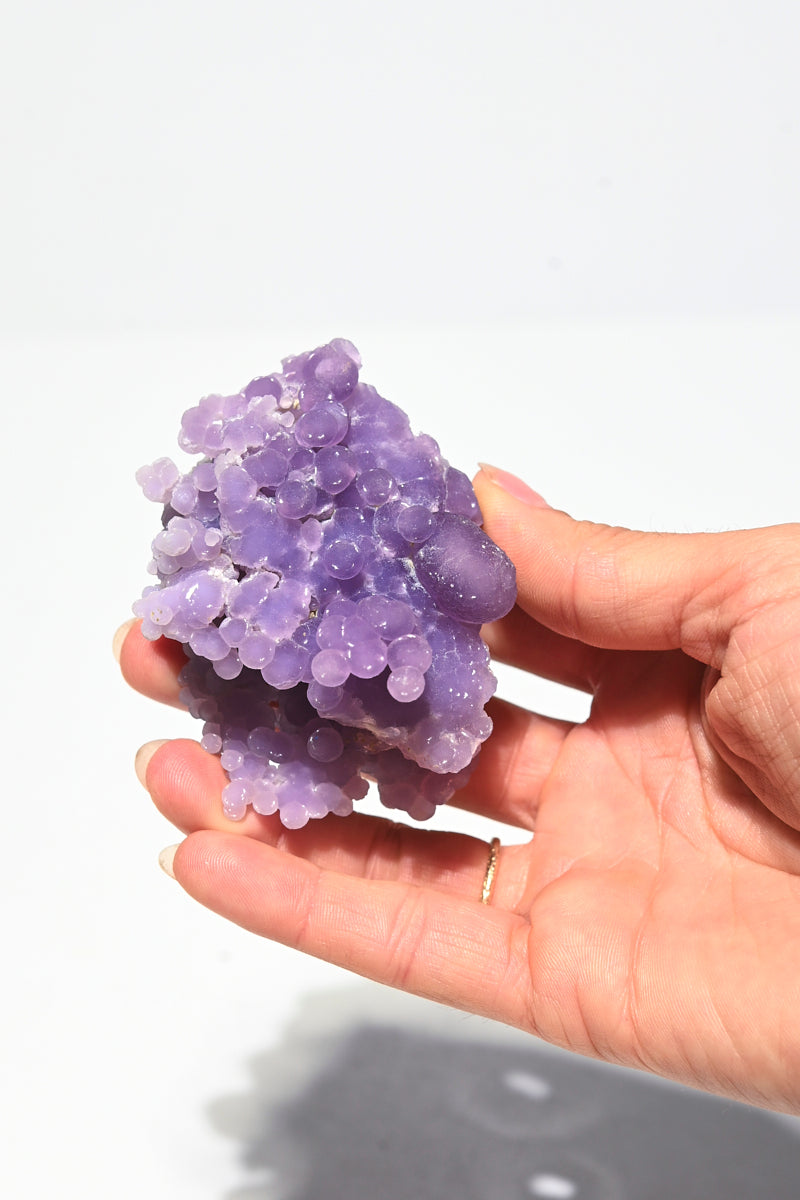 Natural Grape Agate Crystal Cluster - Healing Stone for Meditation, Home Decor & Spiritual Gifts | Perfect for Yoga, Reiki & Crystal Collections