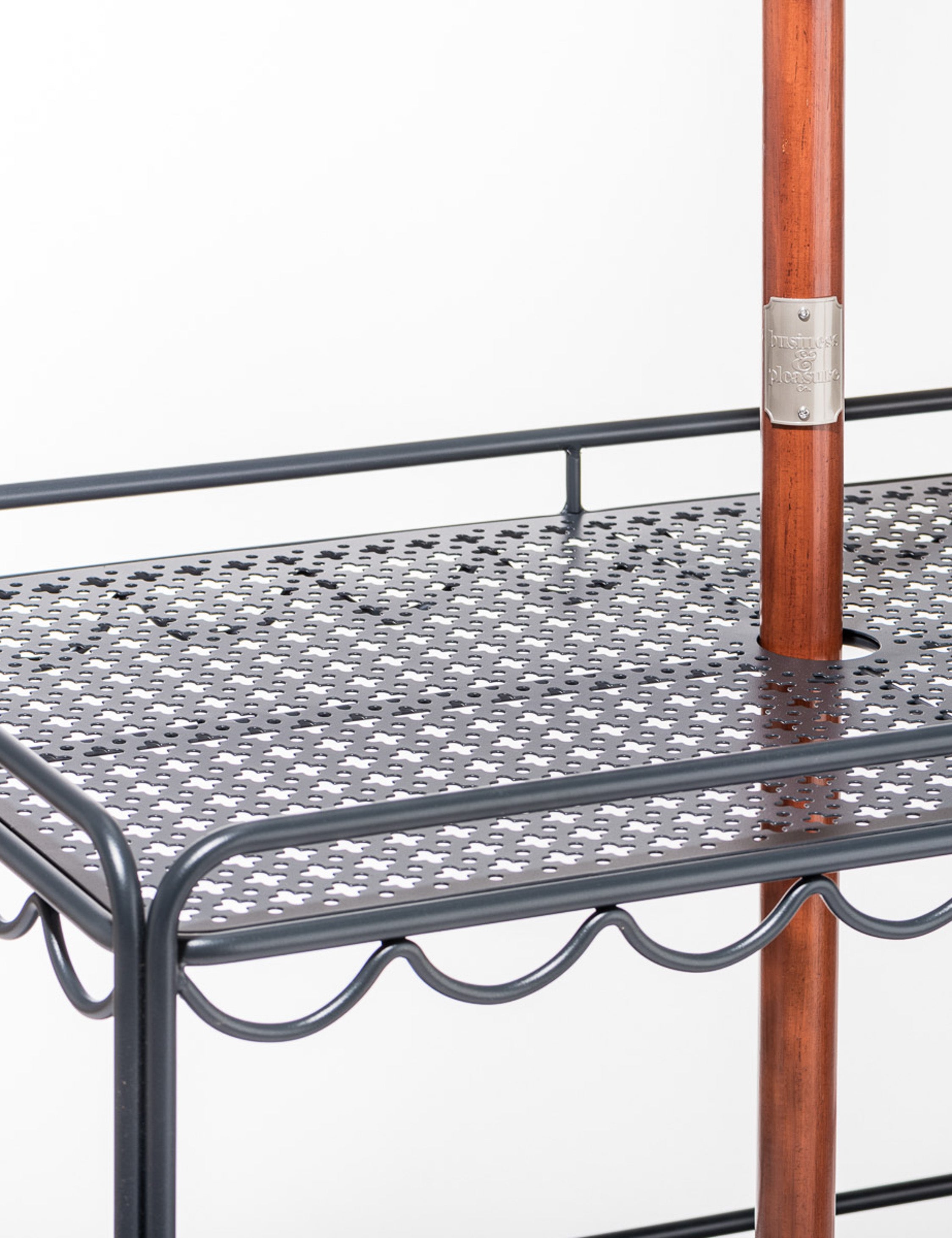 Al Fresco Bar Cart by Business & Pleasure Co. - Premium Outdoor Rolling Drink Cart for Patio, Garden & Poolside Entertaining - Perfect for Cocktails, Beverages & Party Serving