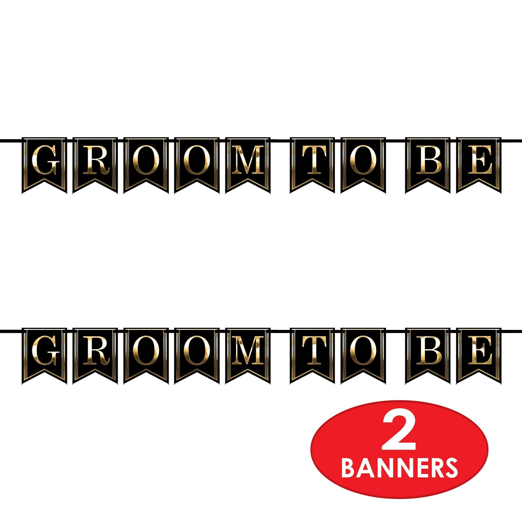 12 Pack Beistle Groom To Be Streamers - Wedding Party Decorations for Bachelor Party, Bridal Shower & Groom's Celebration