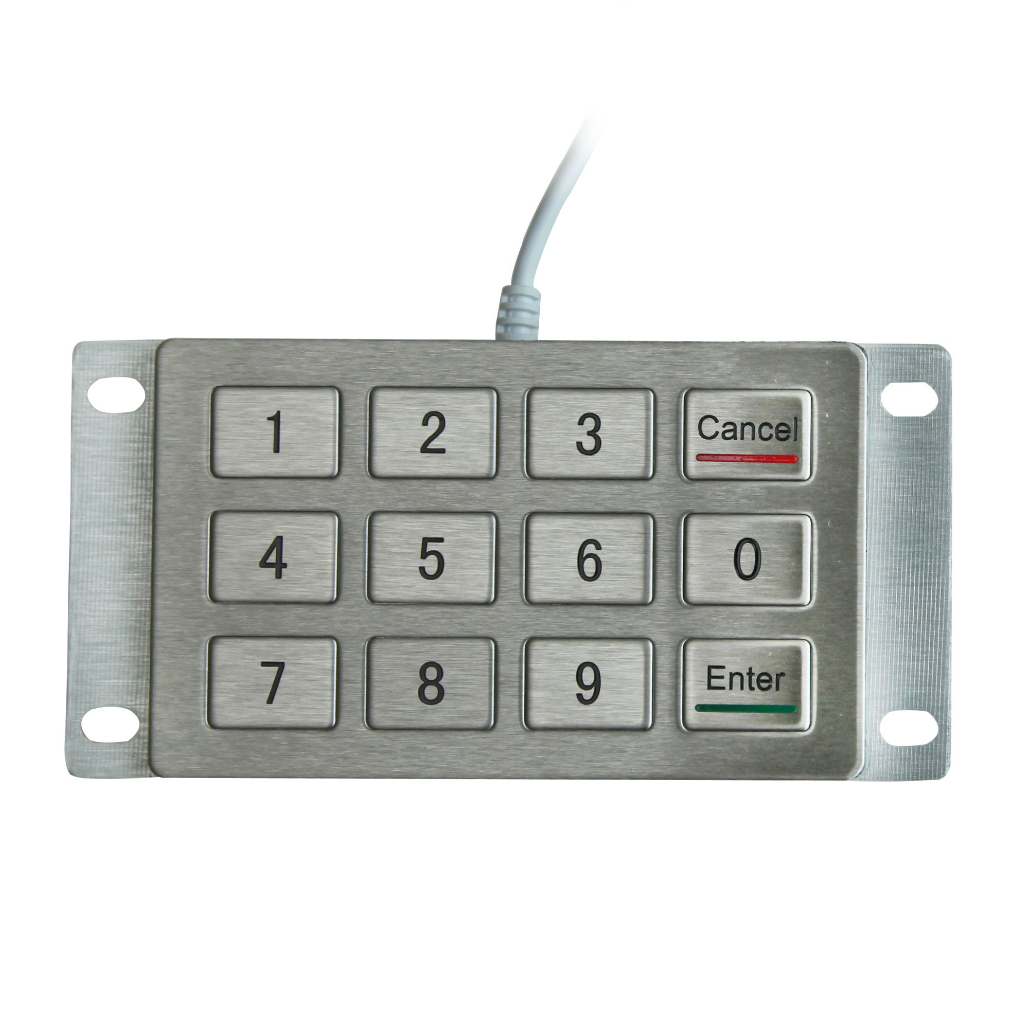 KBS KP 2120 Stainless Steel Keypad - Durable Metal Keypad for Access Control, Security Systems & Industrial Use