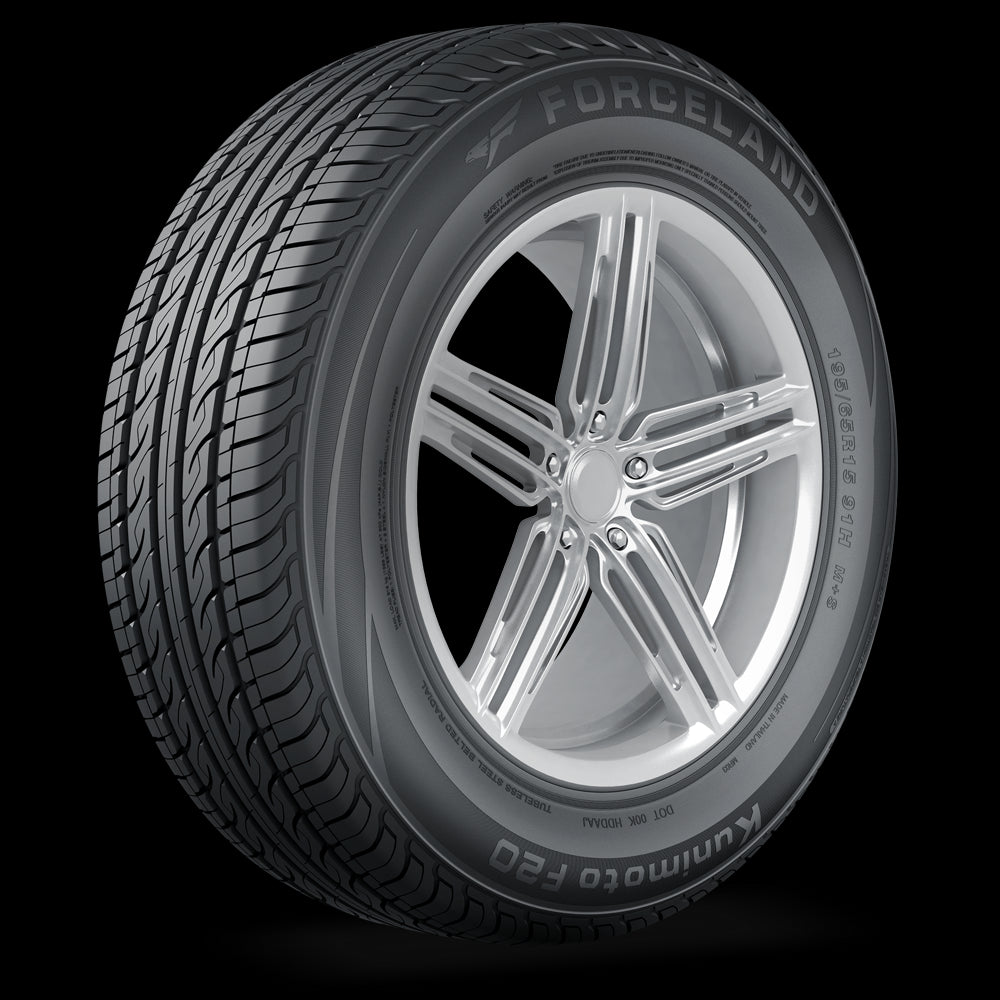 Forceland Kunimoto F20 195/60R15 88H All-Season Tires - High Performance Car Tires for Sedans, SUVs & Daily Commuting