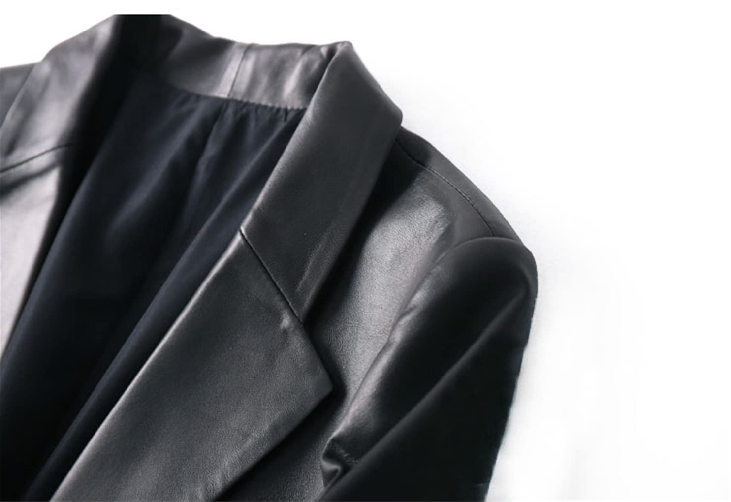 Stylish Black Leather Blazer for Women - Slim Fit Faux Leather Jacket & Coat for Fall & Spring | Perfect for Office Wear, Date Nights & Casual Outings